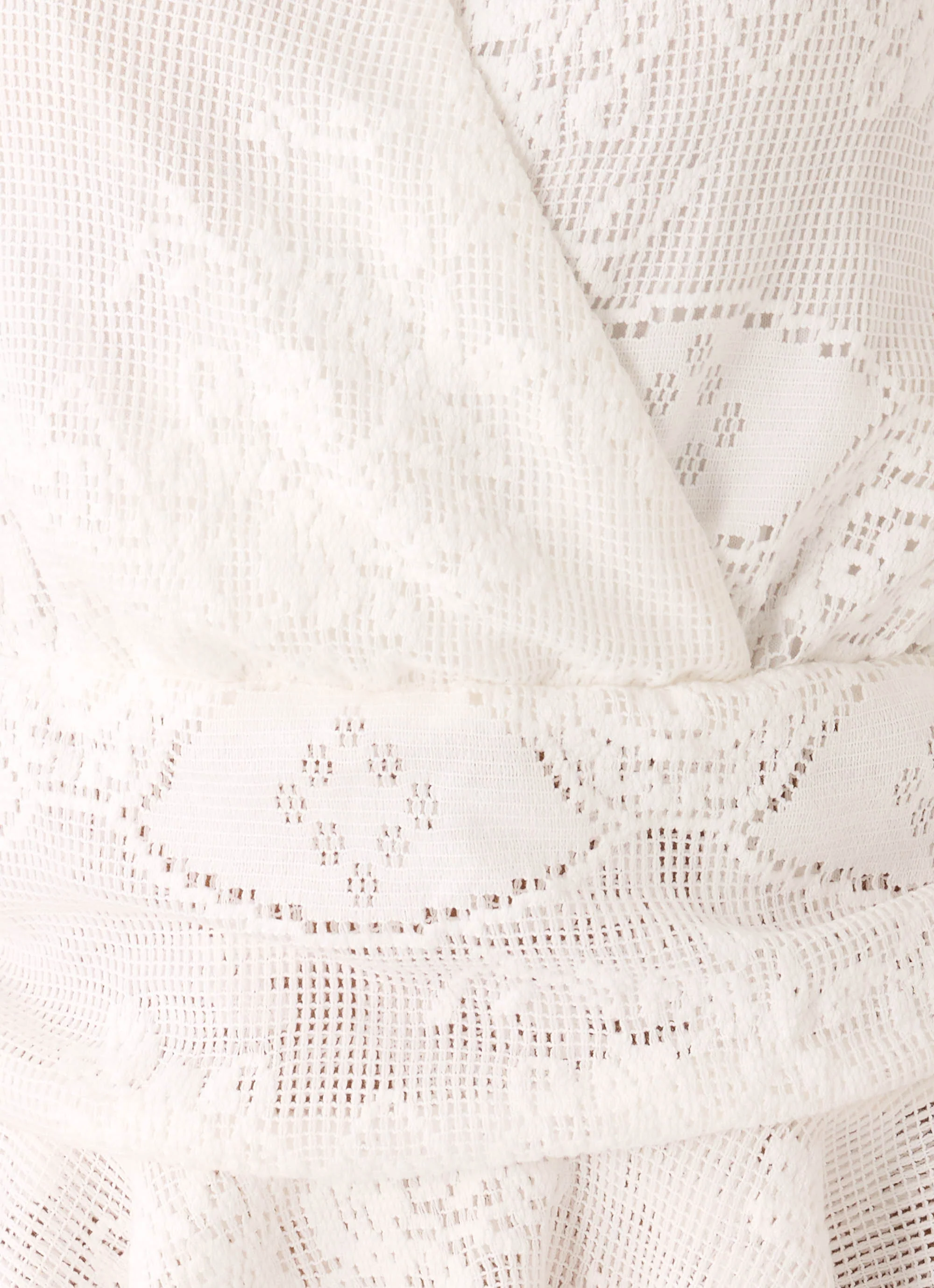 Jovanna Lace Mini Dress - White - luluinthesky