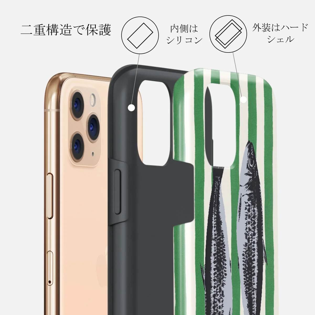 Sardinhas - iPhone 11 Pro Max ケース