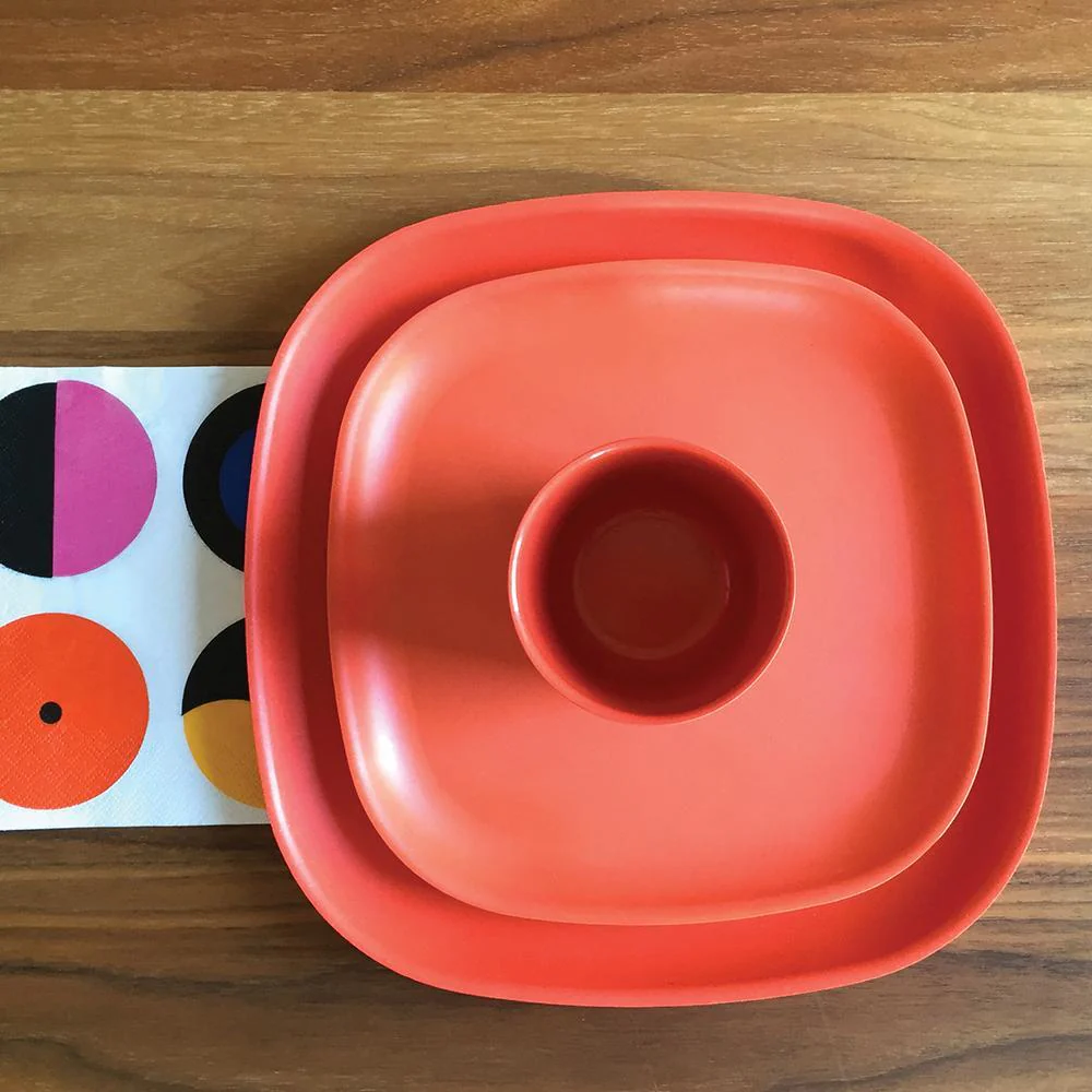 Vogeelle Dinner Plate - Persimmon