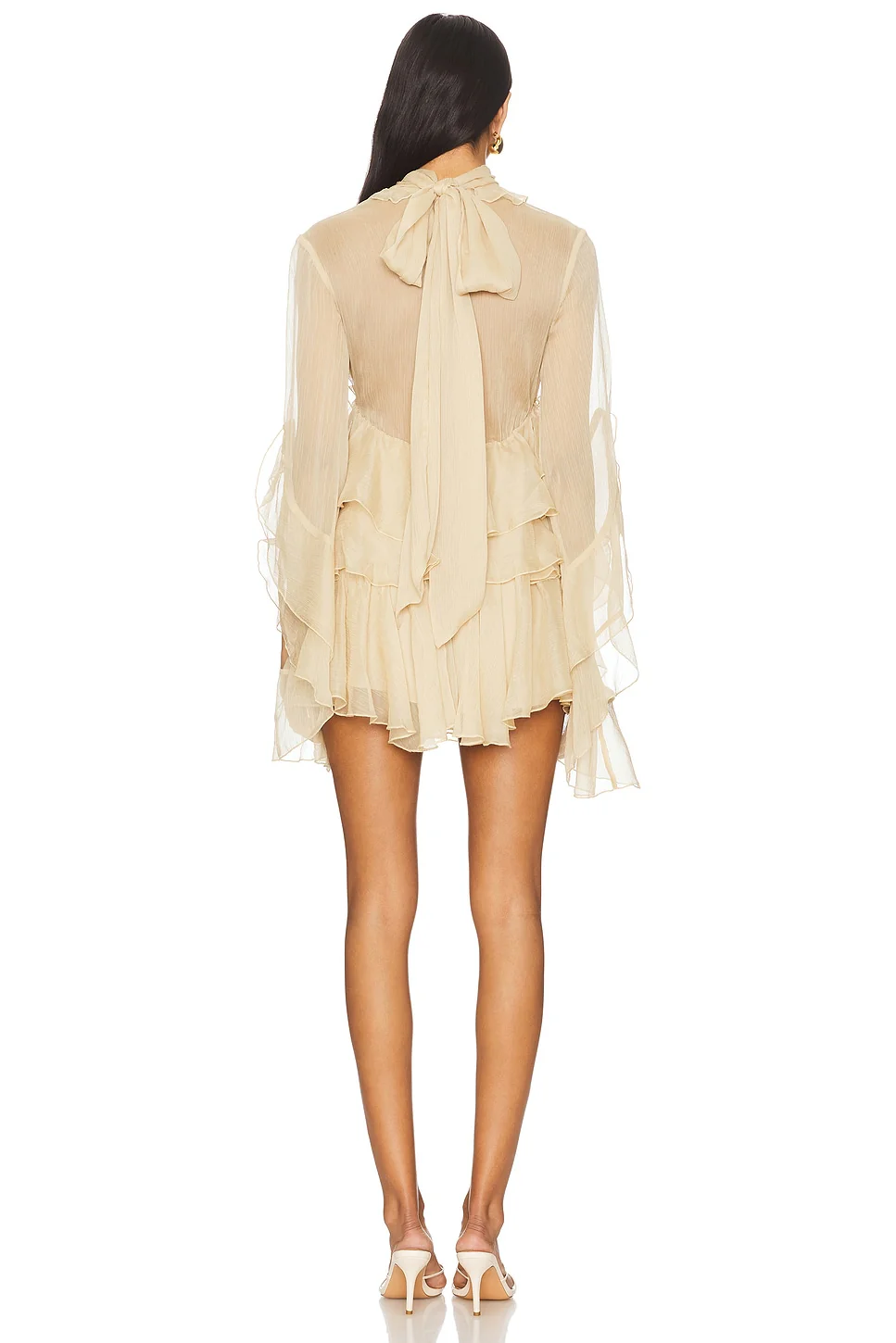 X Revolve Anyssa Ruffle Mini Dress