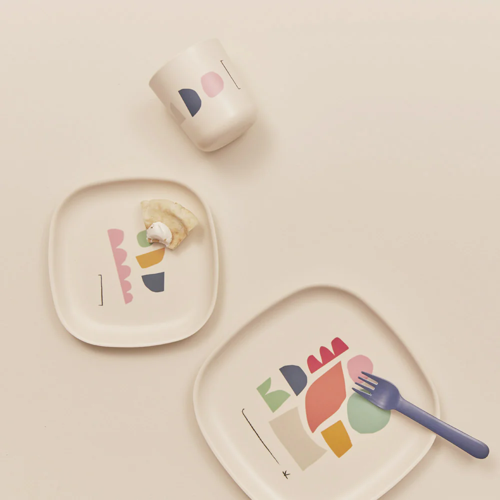 Vogeelle Illustrated Side Plate Set - Color Series