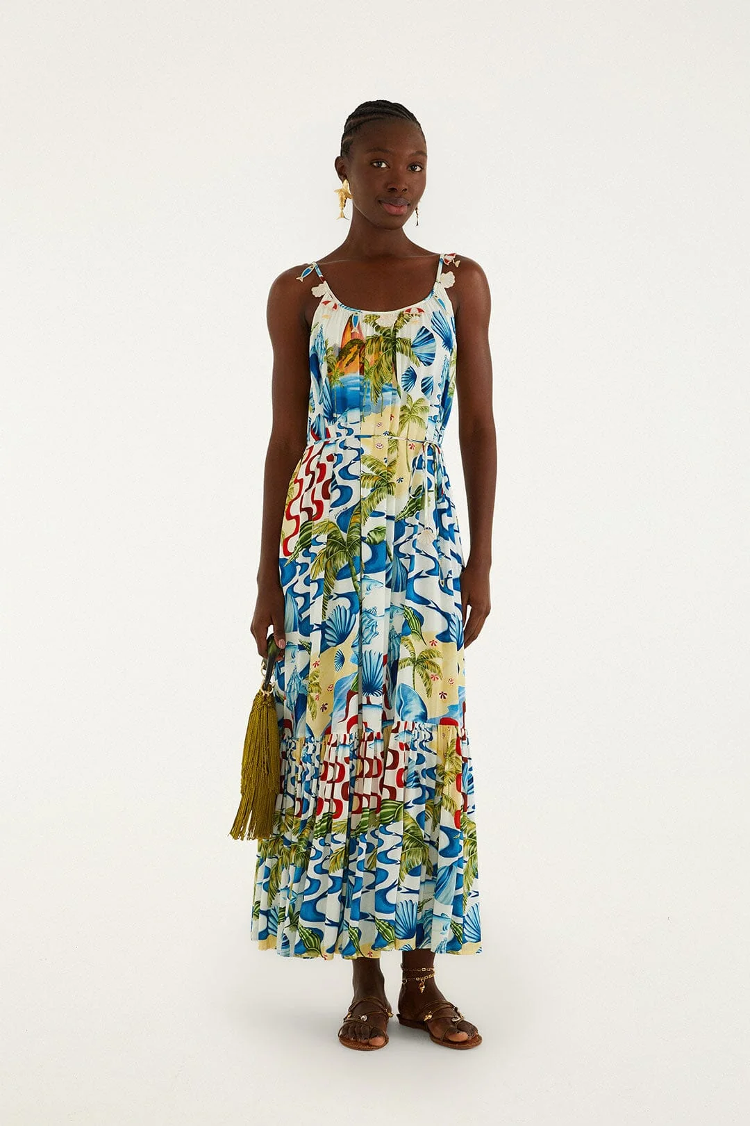 Rio Beach Off-White Maxi Dress