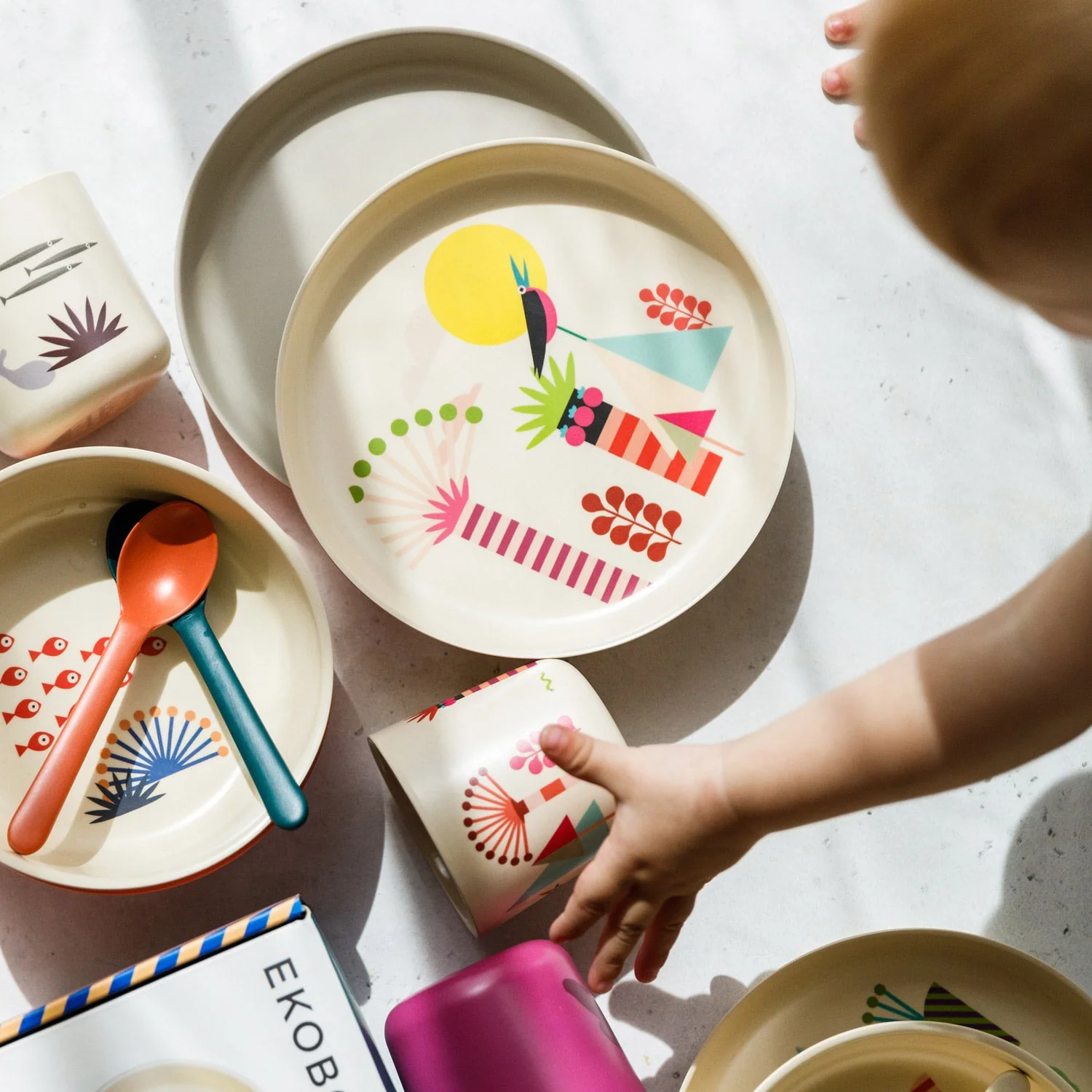 Vogeelle Illustrated Bamboo Kid Set - Trees