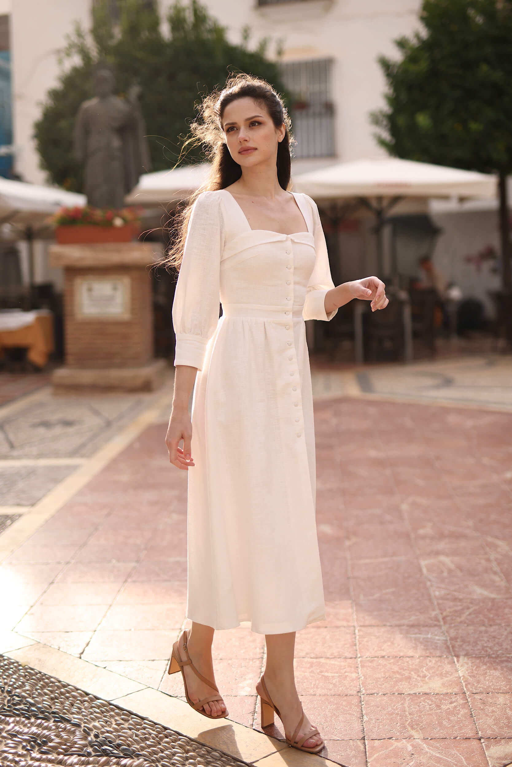 Esther Linen Dress - luluinthesky