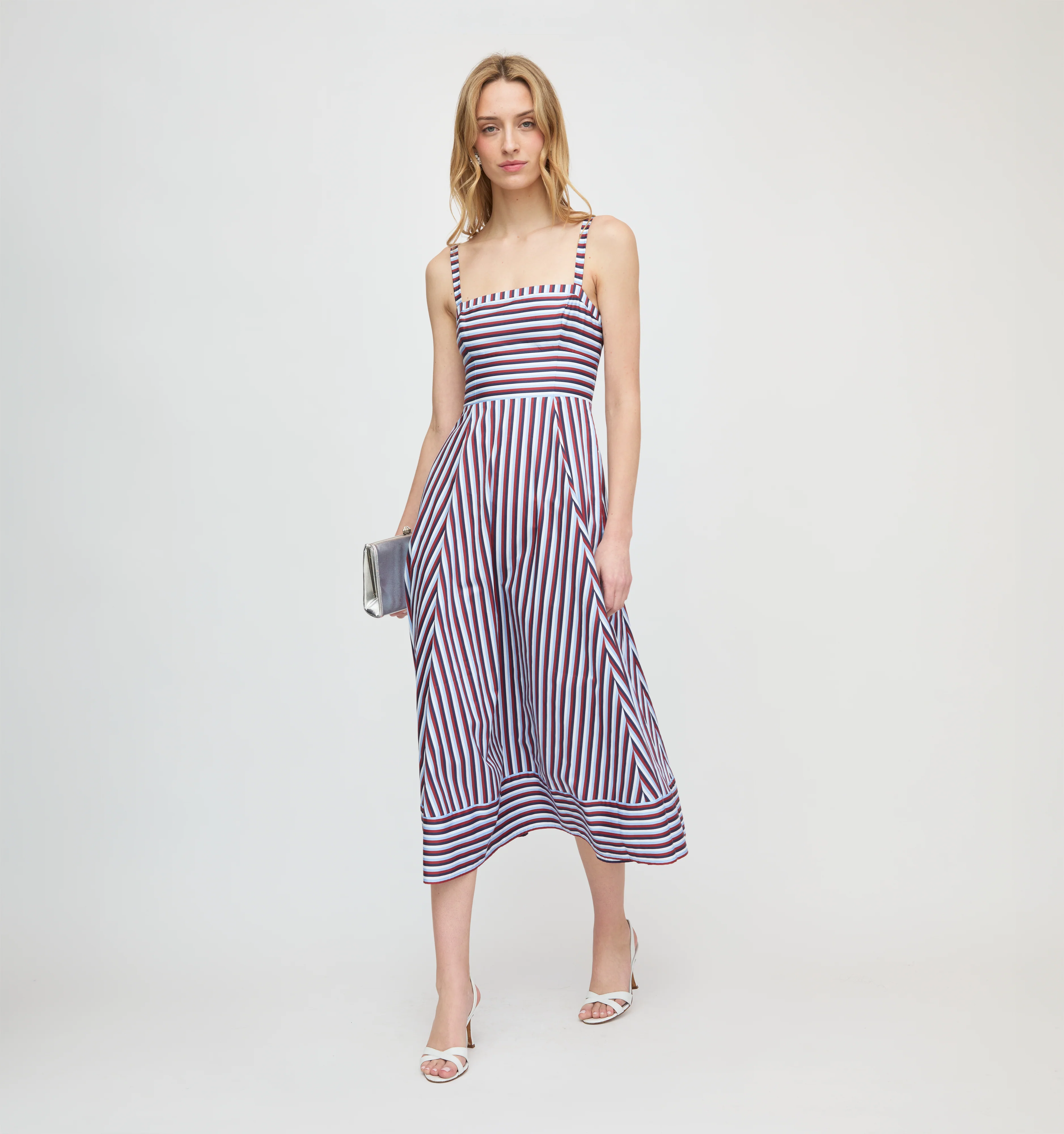 The Margot Dress - Firecracker Stripe