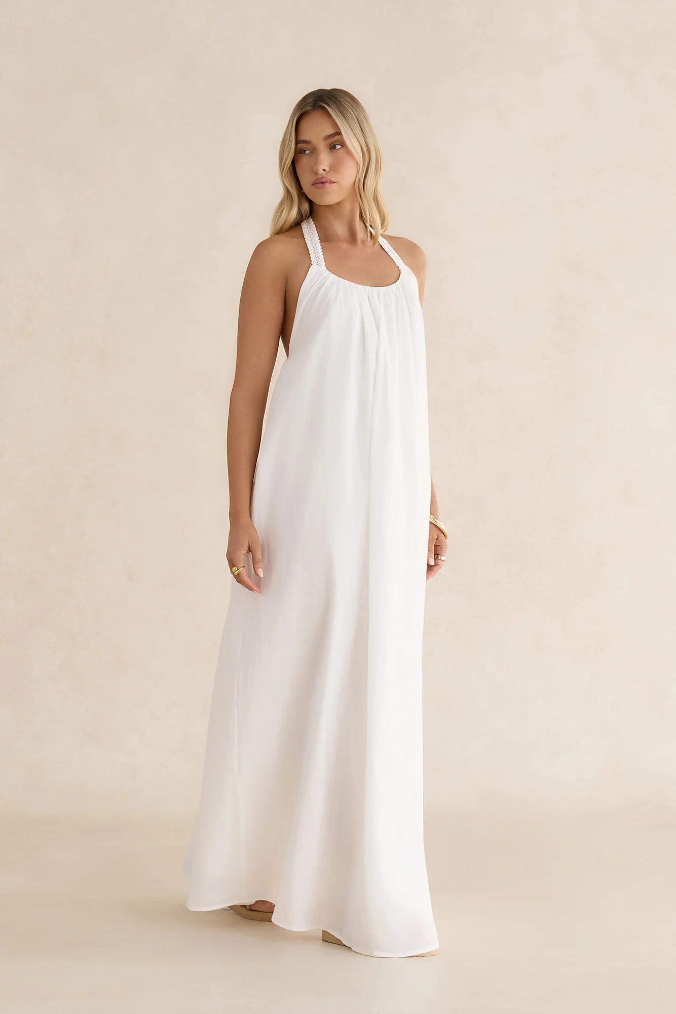 Valencia Maxi Dress White