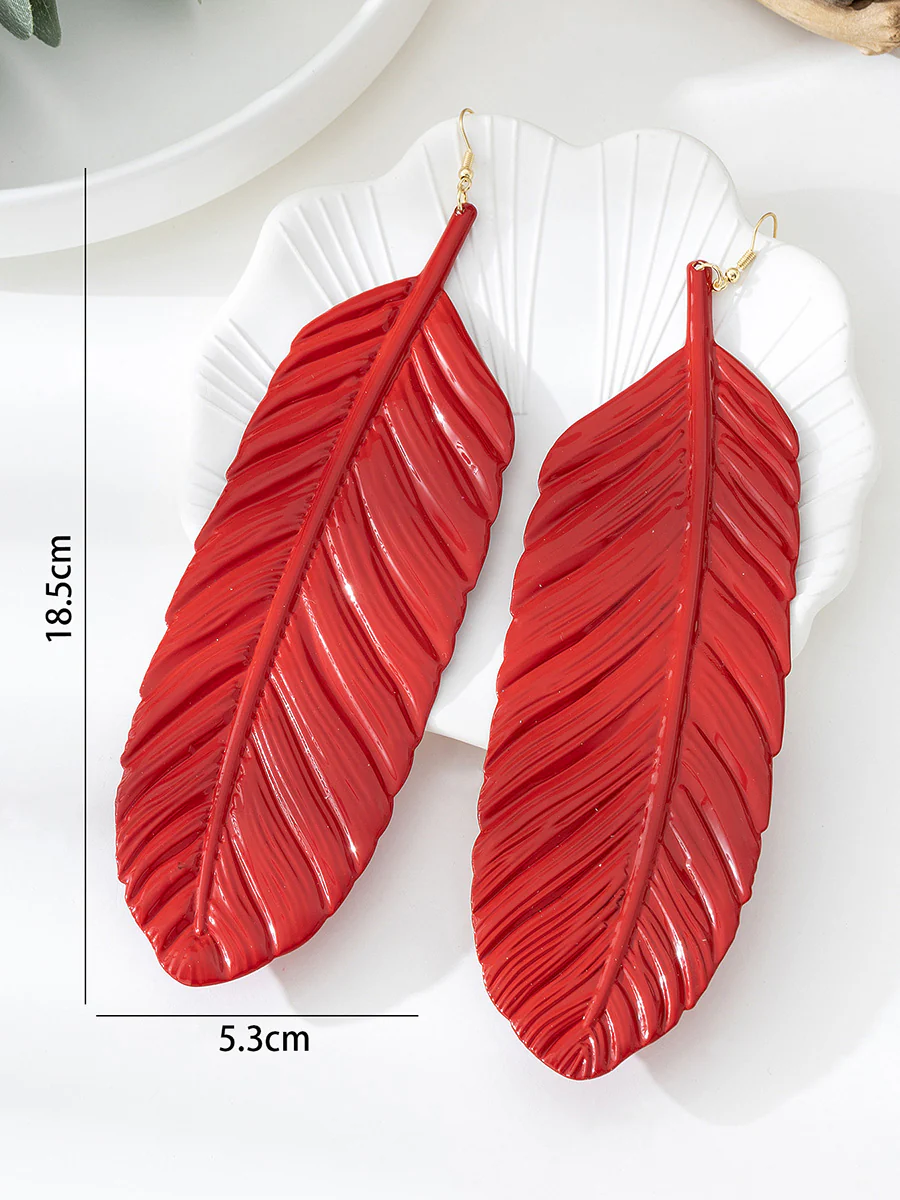 Leaves Shape Earrings Accessories