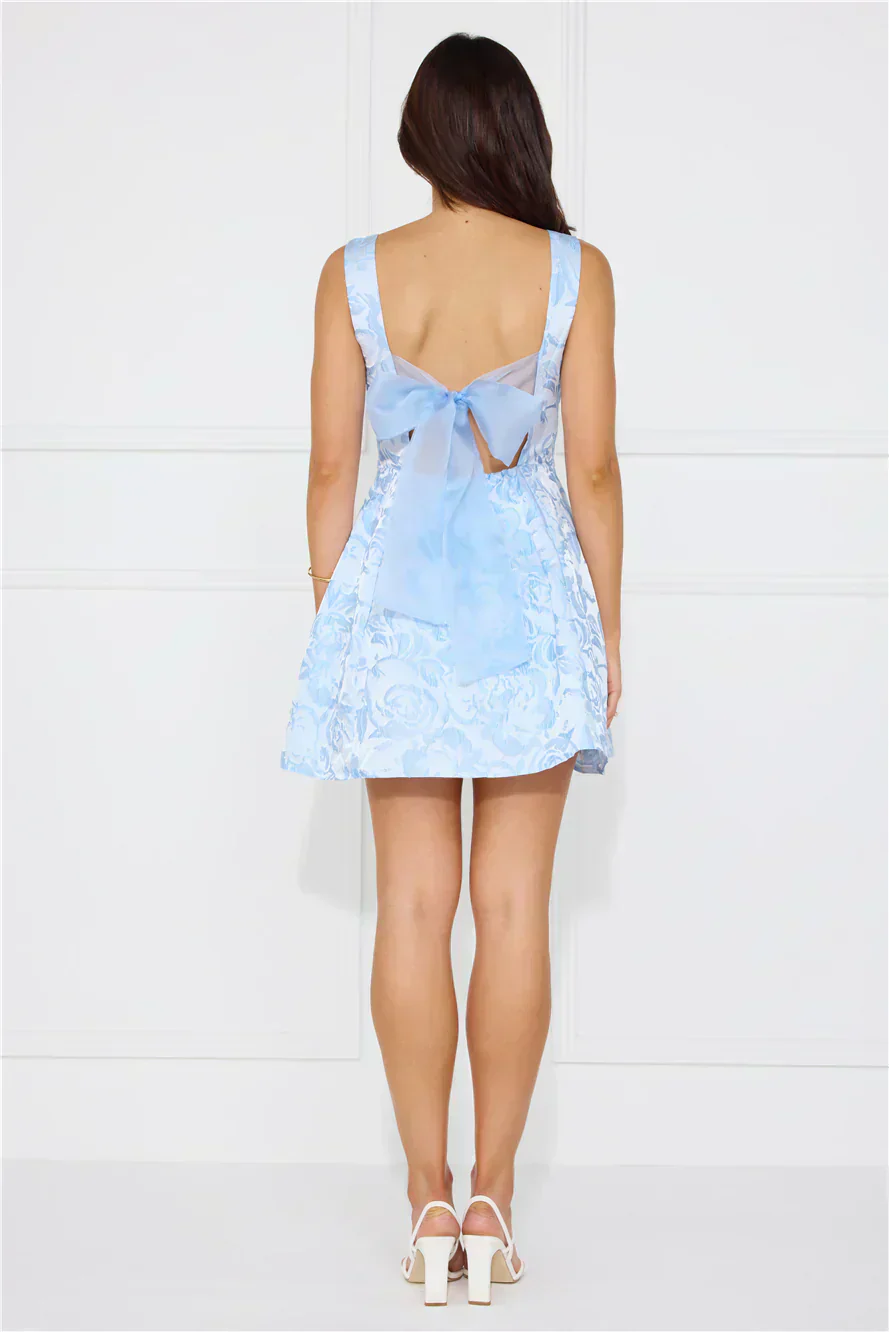 Chic Reverie Mini Dress Blue