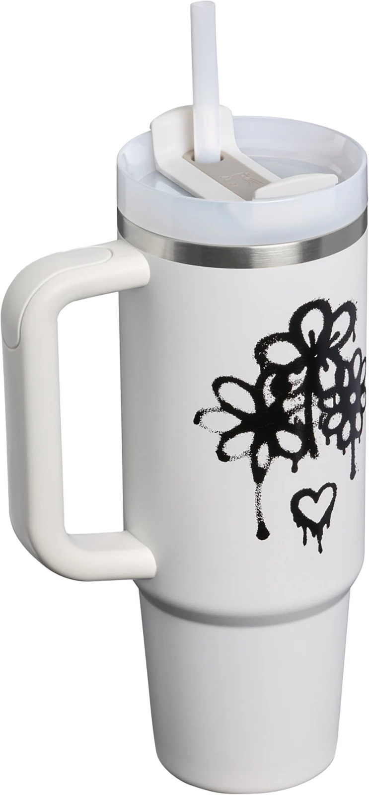 Stanley 30 oz. Quencher H2.0 FlowState Tumbler - Stanley Graffiti Garden - Frost Graffiti Floral