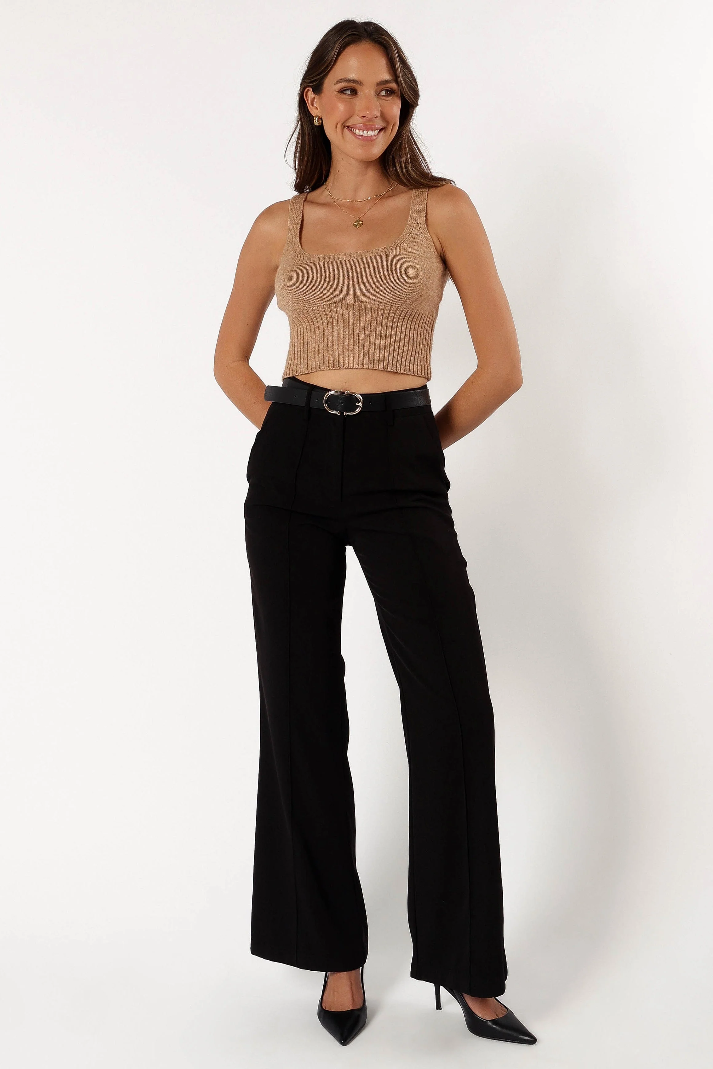 Isabel Sweater Top - Beige
