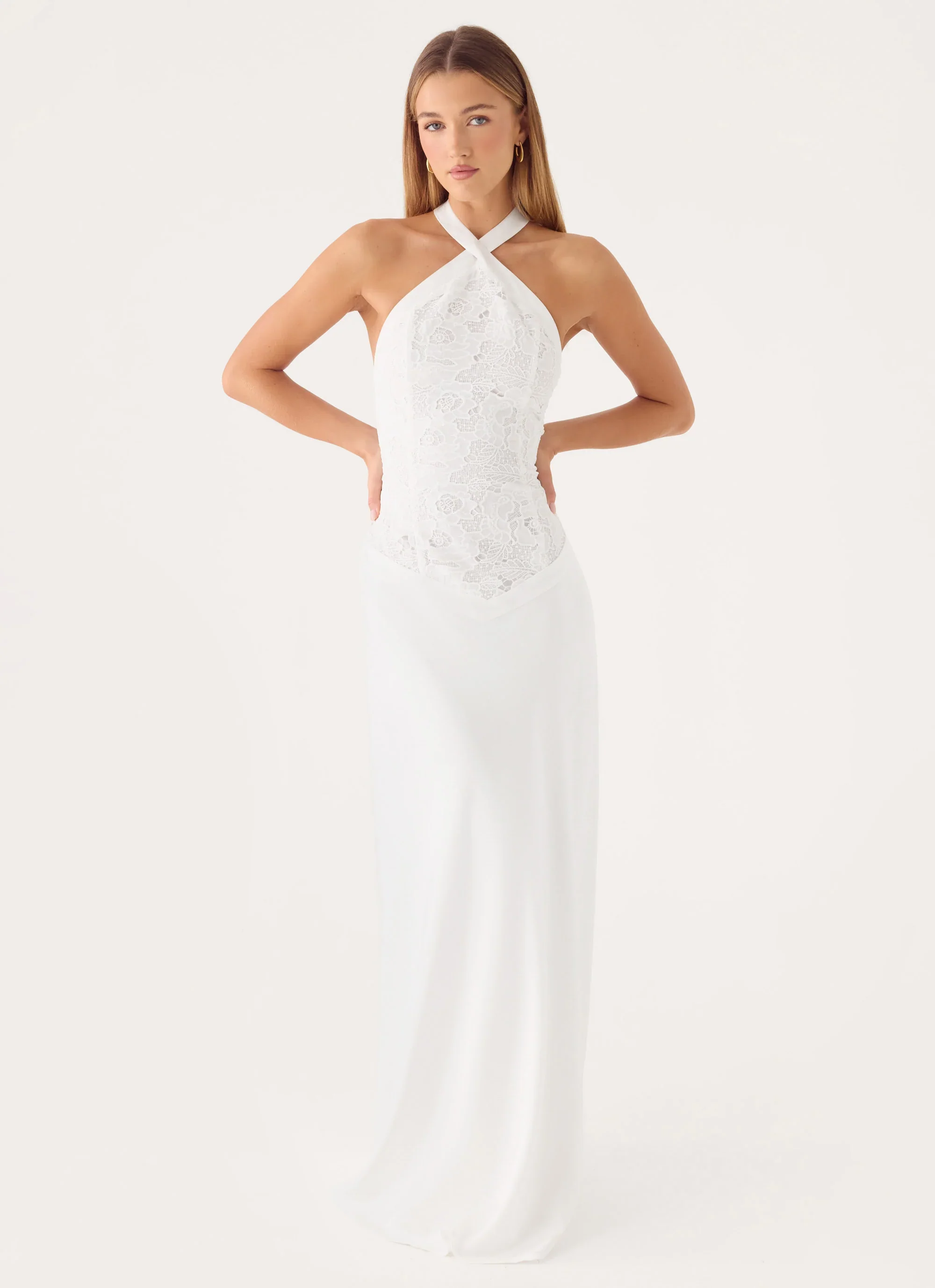 Lilas Maxi Dress - White