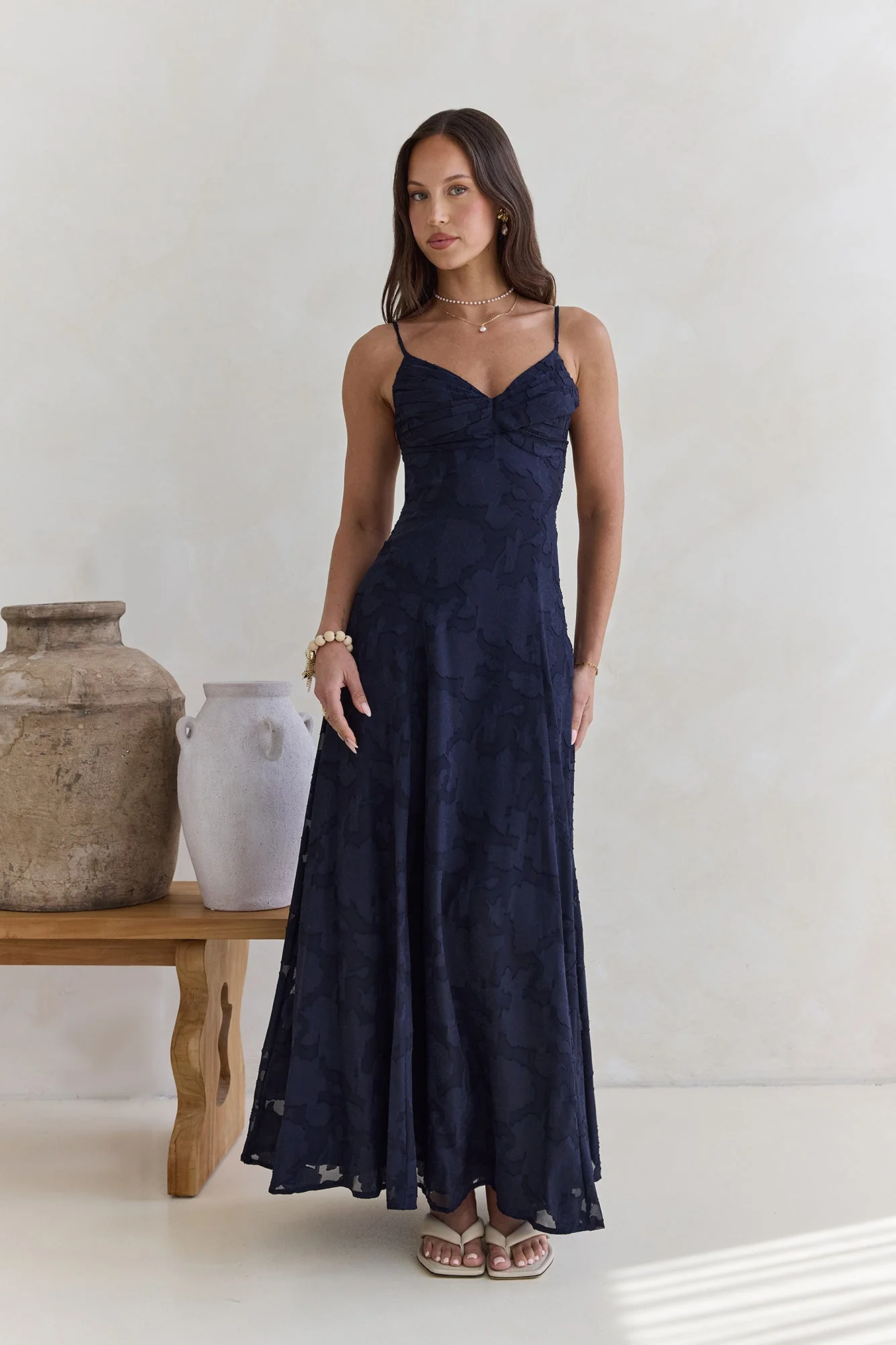 Lost In The Skies Maxi Dress Navy