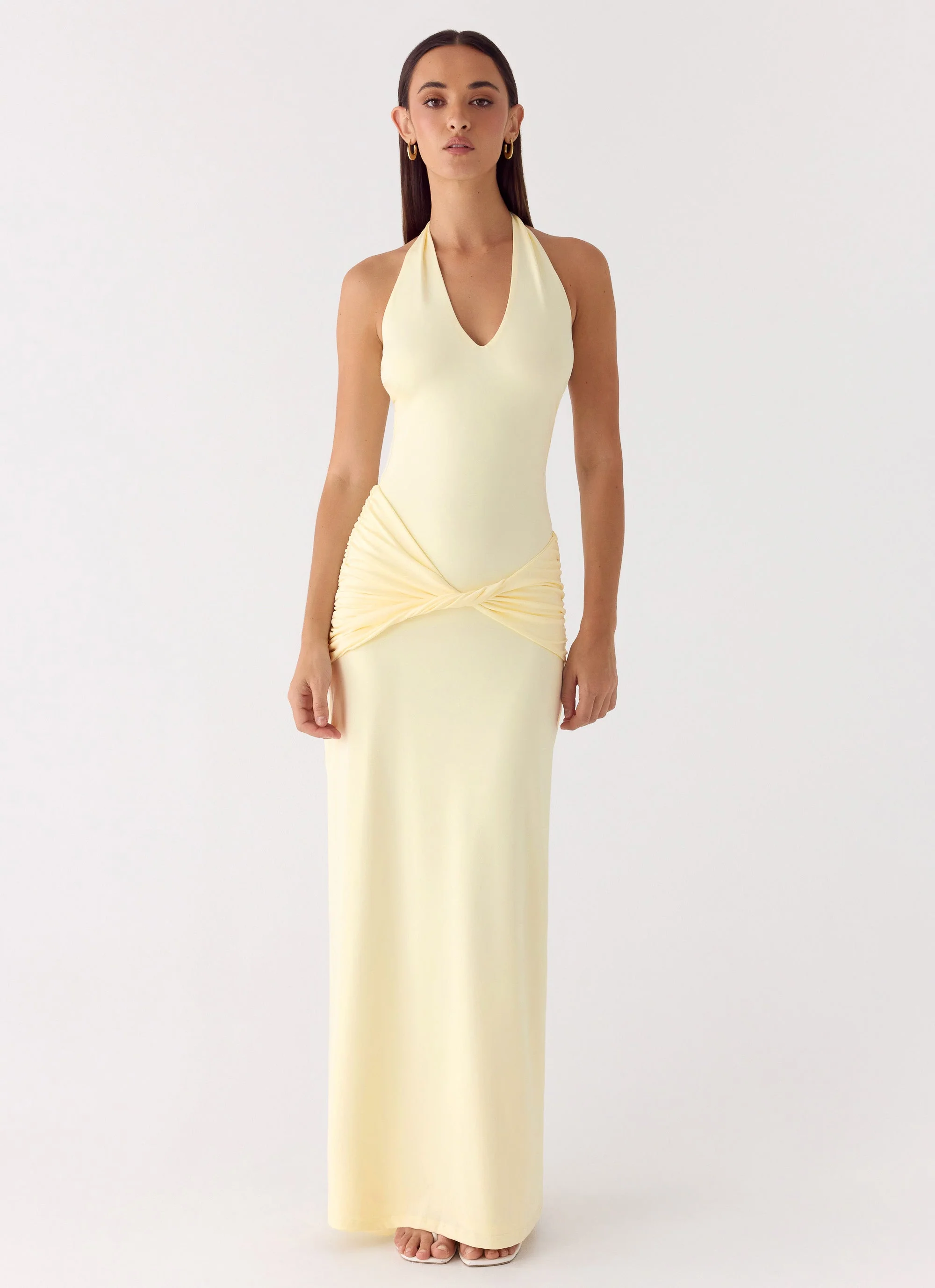 Maribelle Maxi Dress - Lemon - luluinthesky