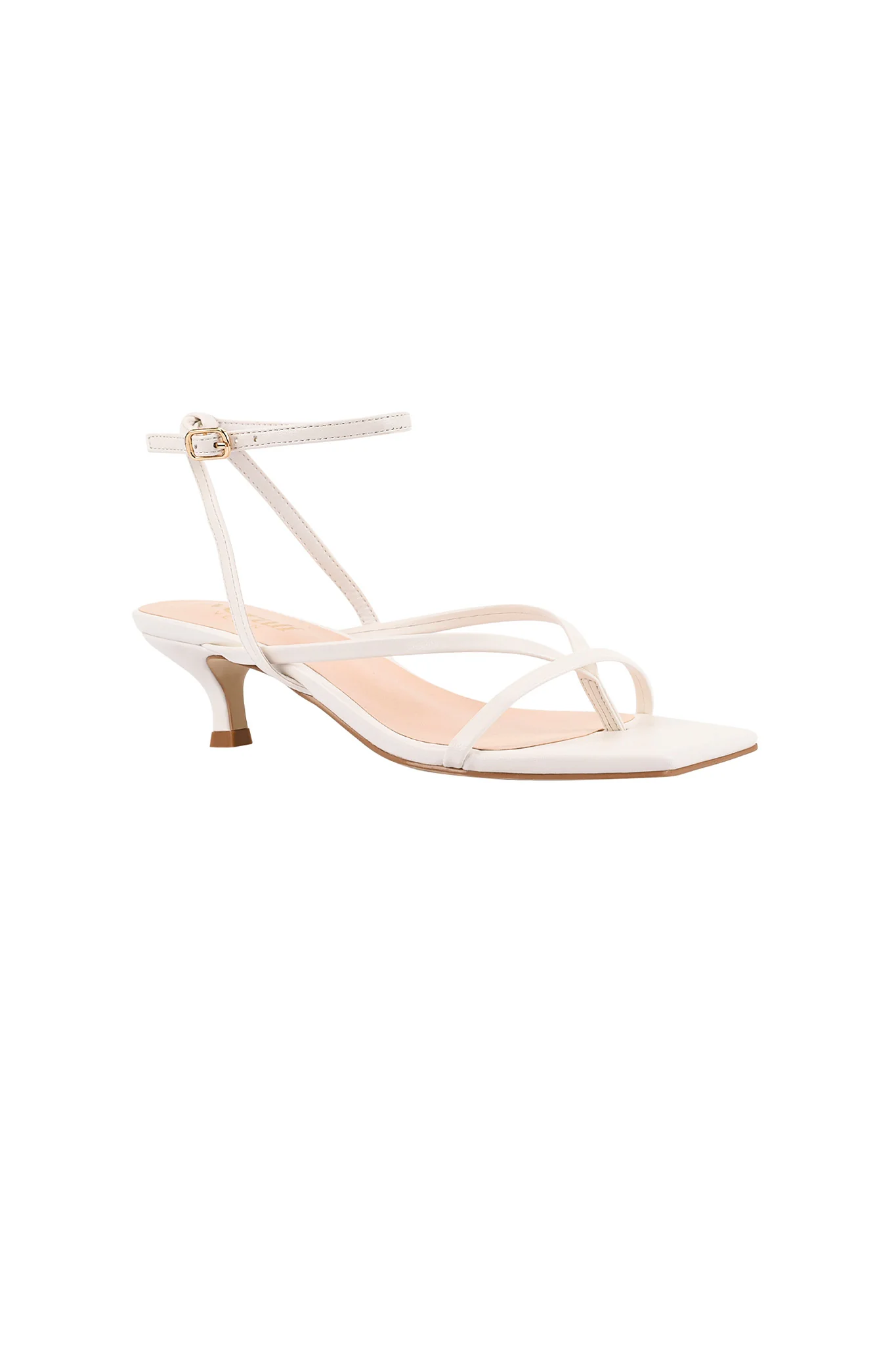 VERALi Maeve Kitten Heel Chalk White