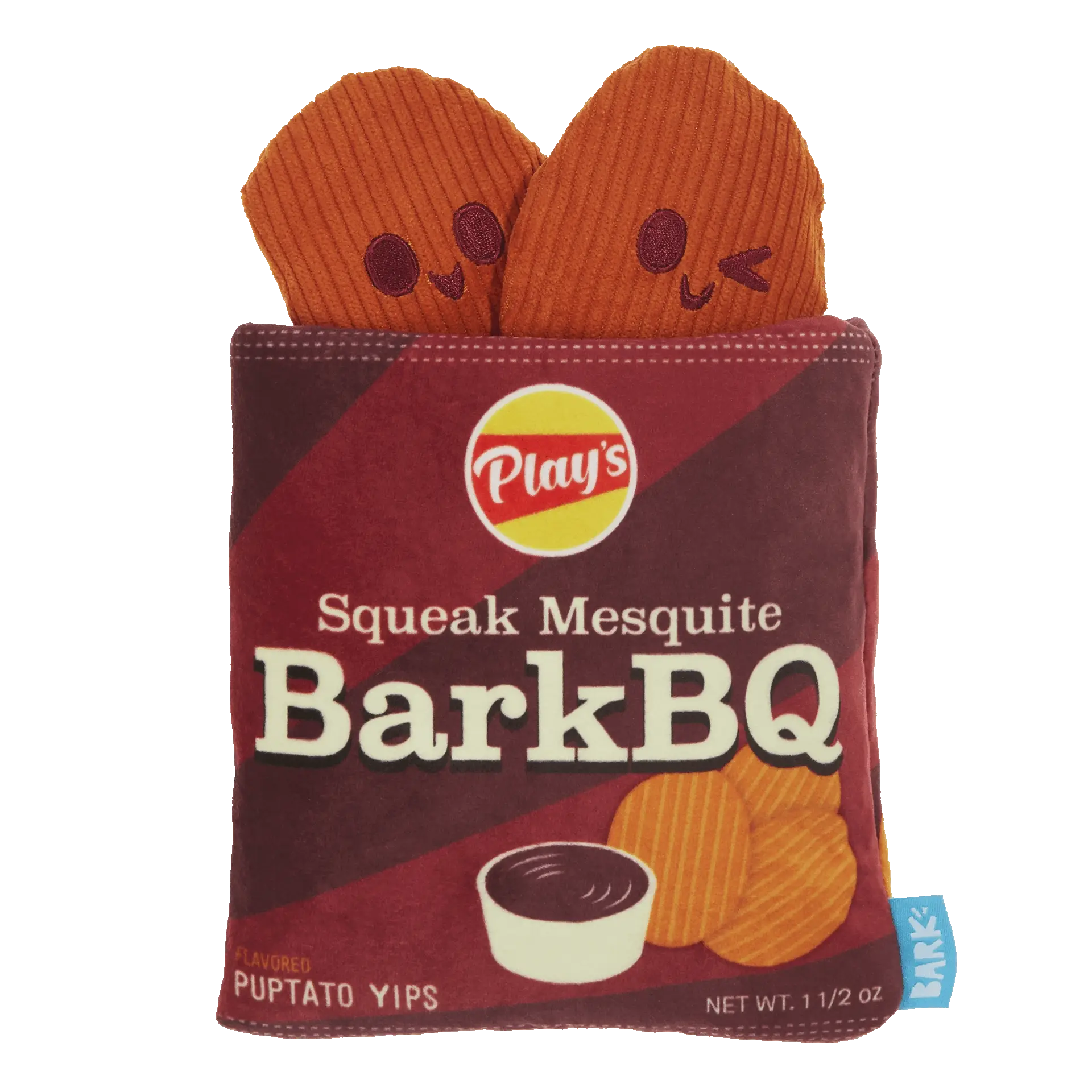 Barkbq Chips Plush Multi-Part + Enrichment Dog Toy