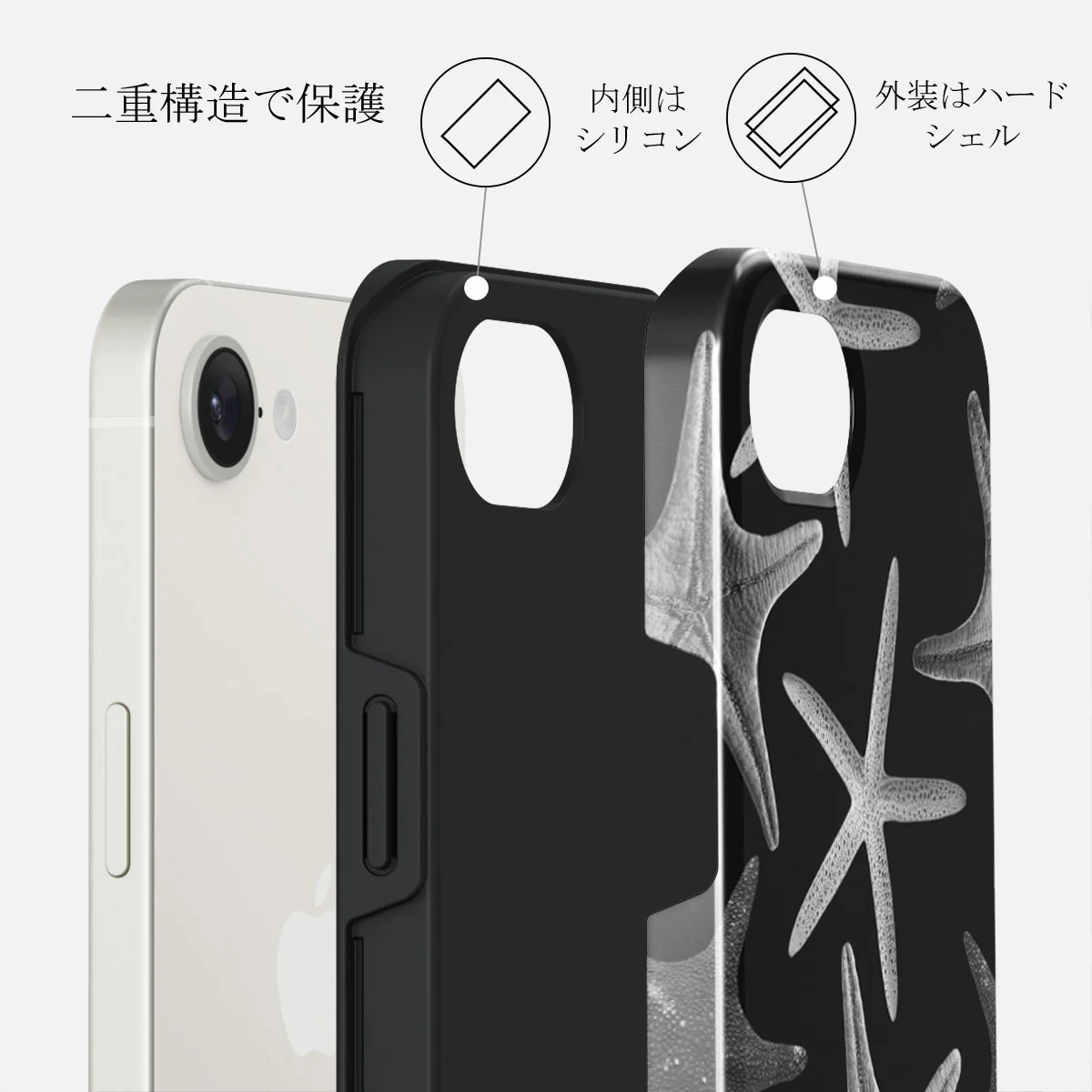 Midnight Ocean - iPhone 16e ケース