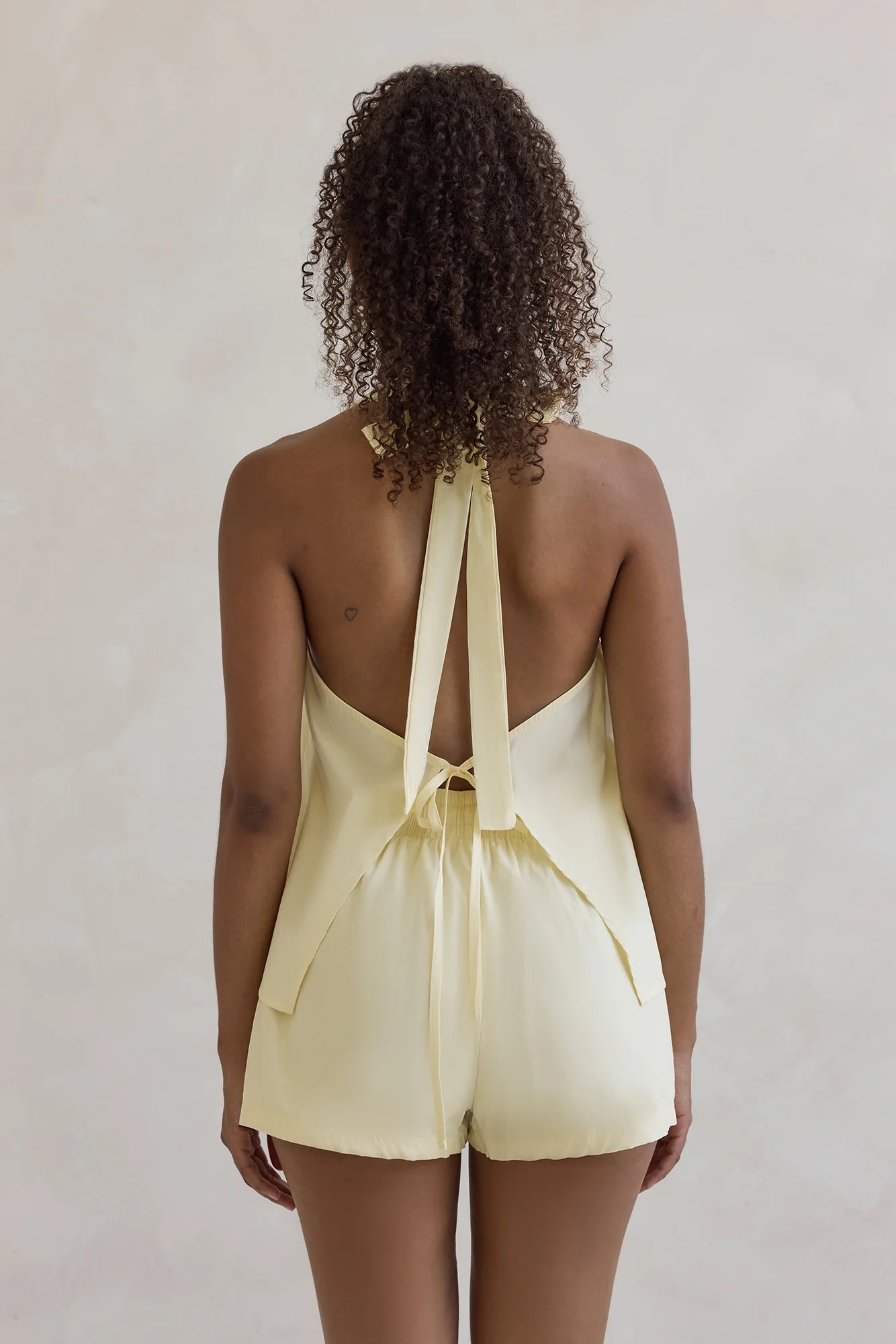 Evelyn Halter Top Yellow