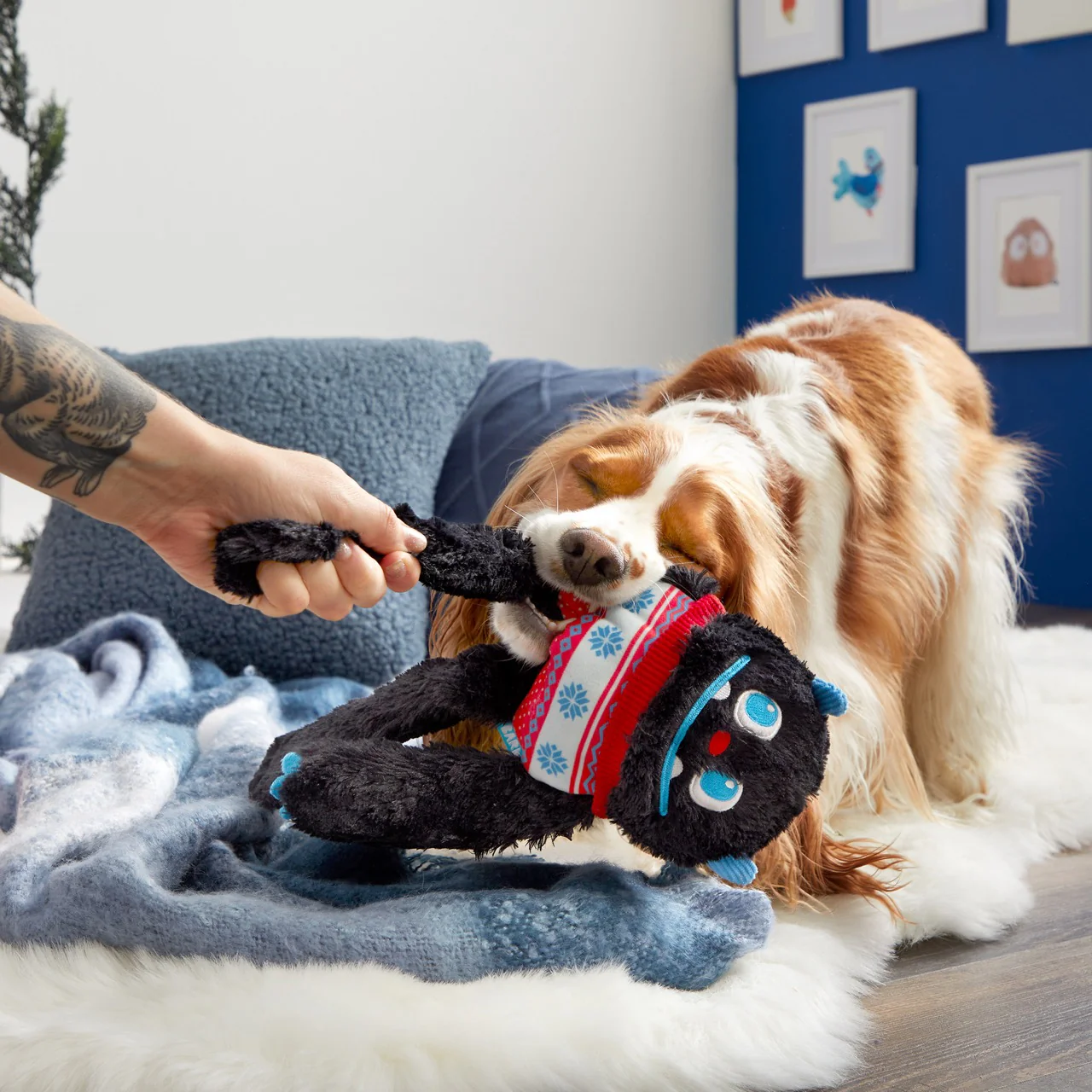 Sweaty Yeti Plush Extra-Large + Tug Dog Toy