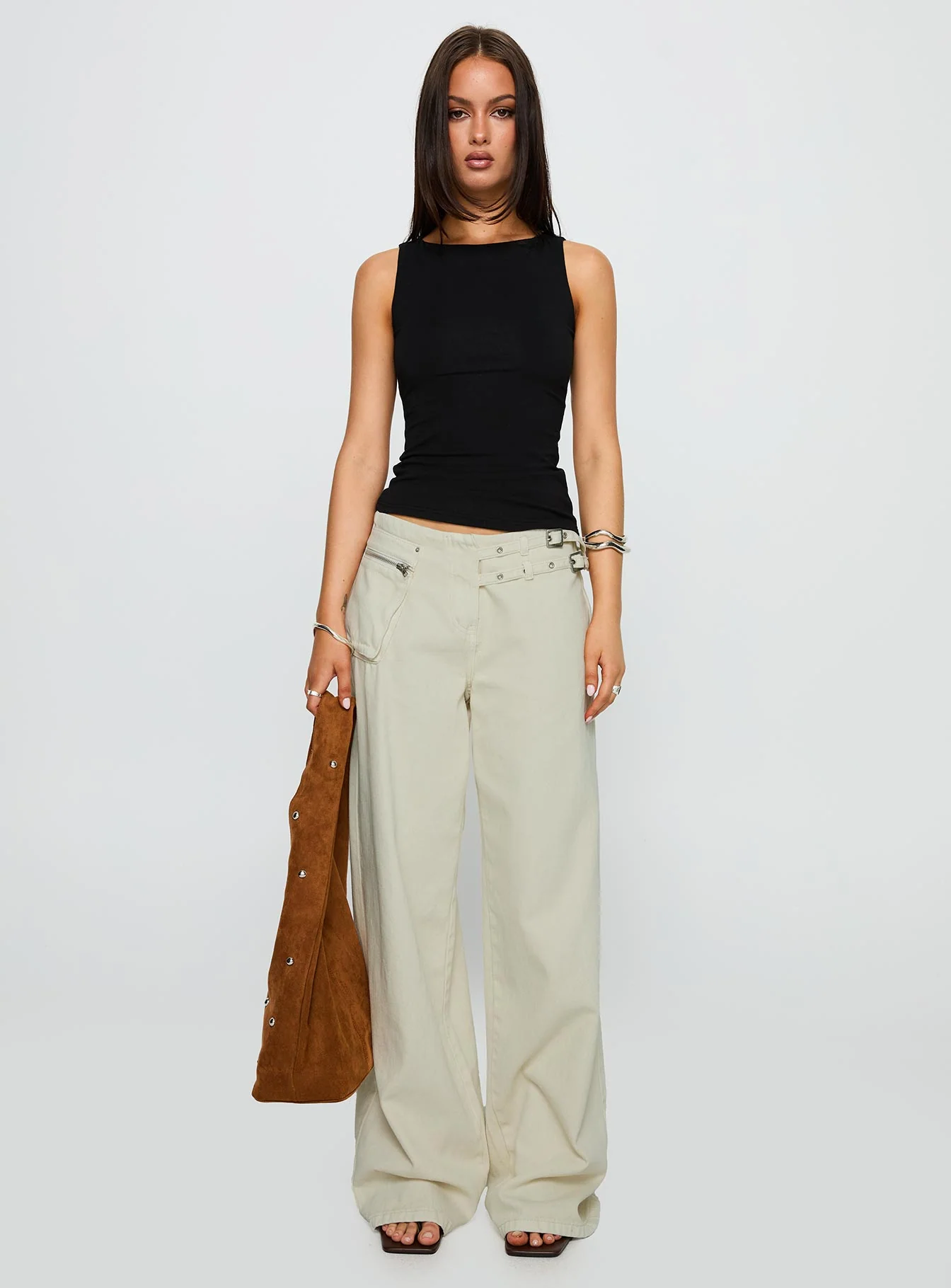 Lose Your Number High Neck Top Black