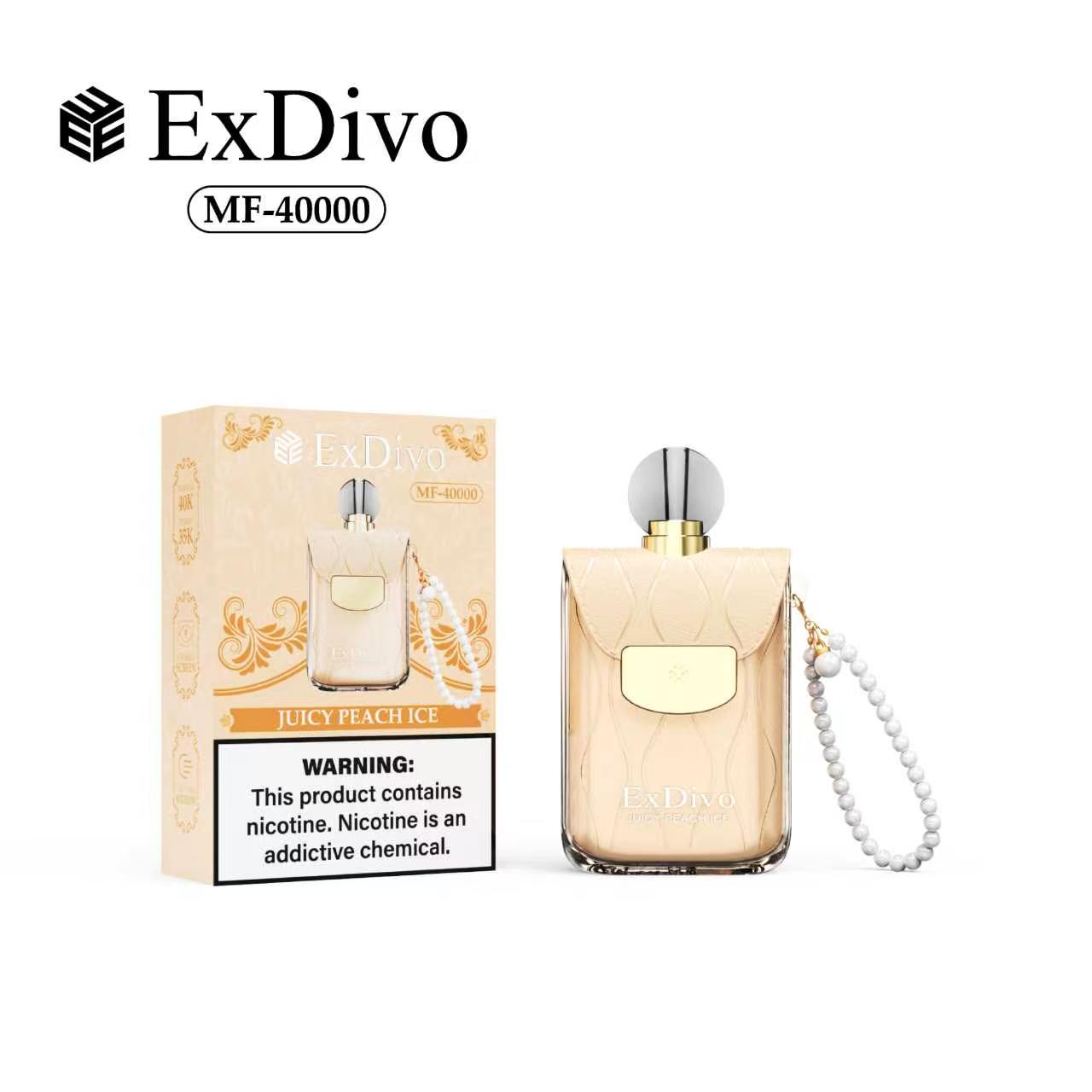 ExDivo MF 40000 Puffs-JUICY PEACH ICE