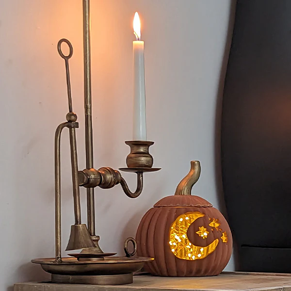 French Bouillotte Inspired Candle Brass Desk Lamp