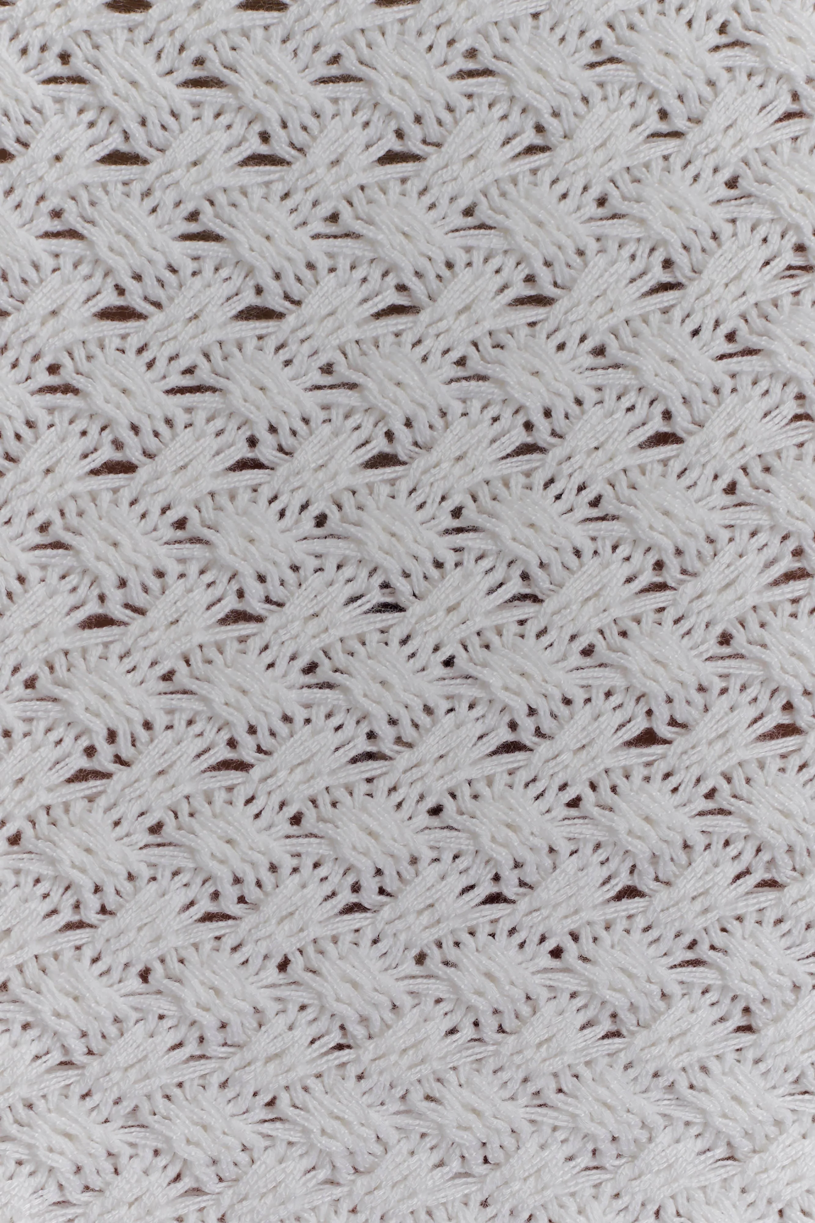 Terrymae Crochet Mini Skirt - White
