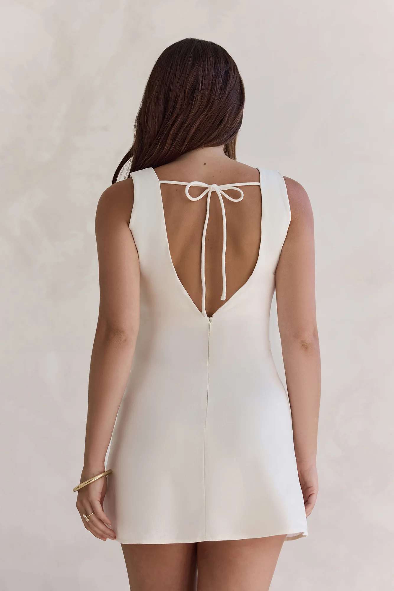 Amina Mini Dress Beige