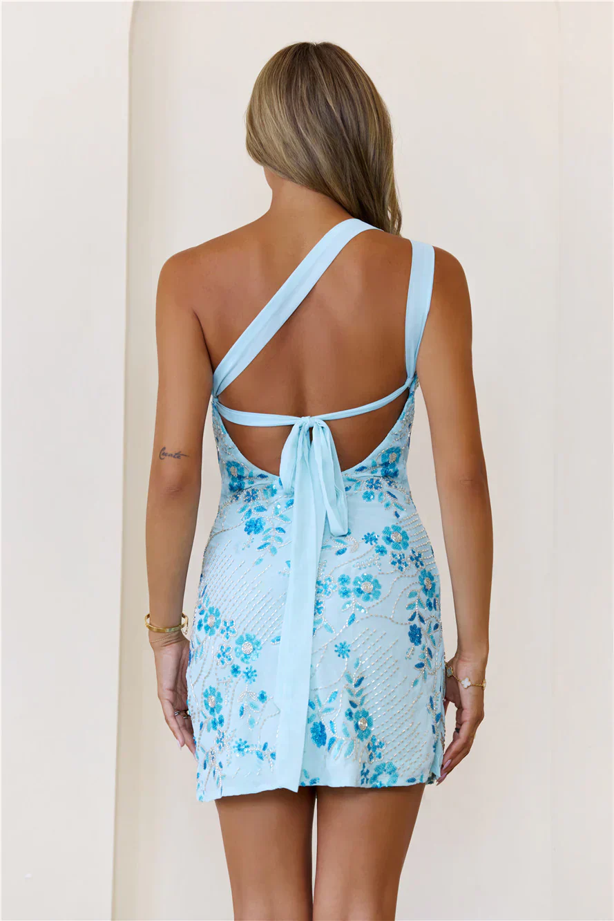 Petal Shores One Shoulder Mini Dress