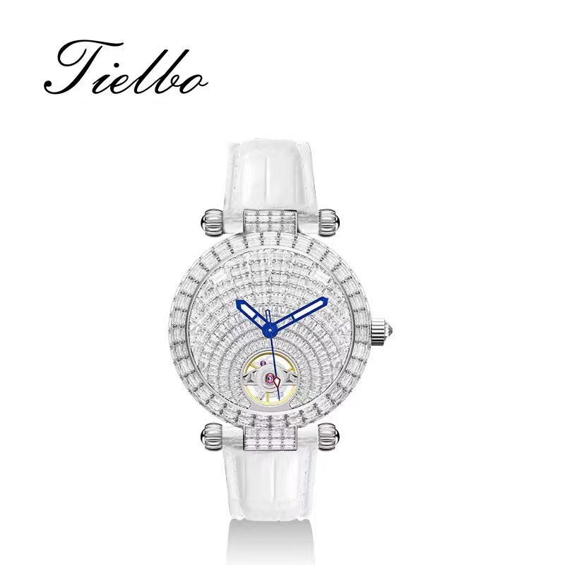 Stellar Night Automatic Watch – 38mm, Full Crystal T856L