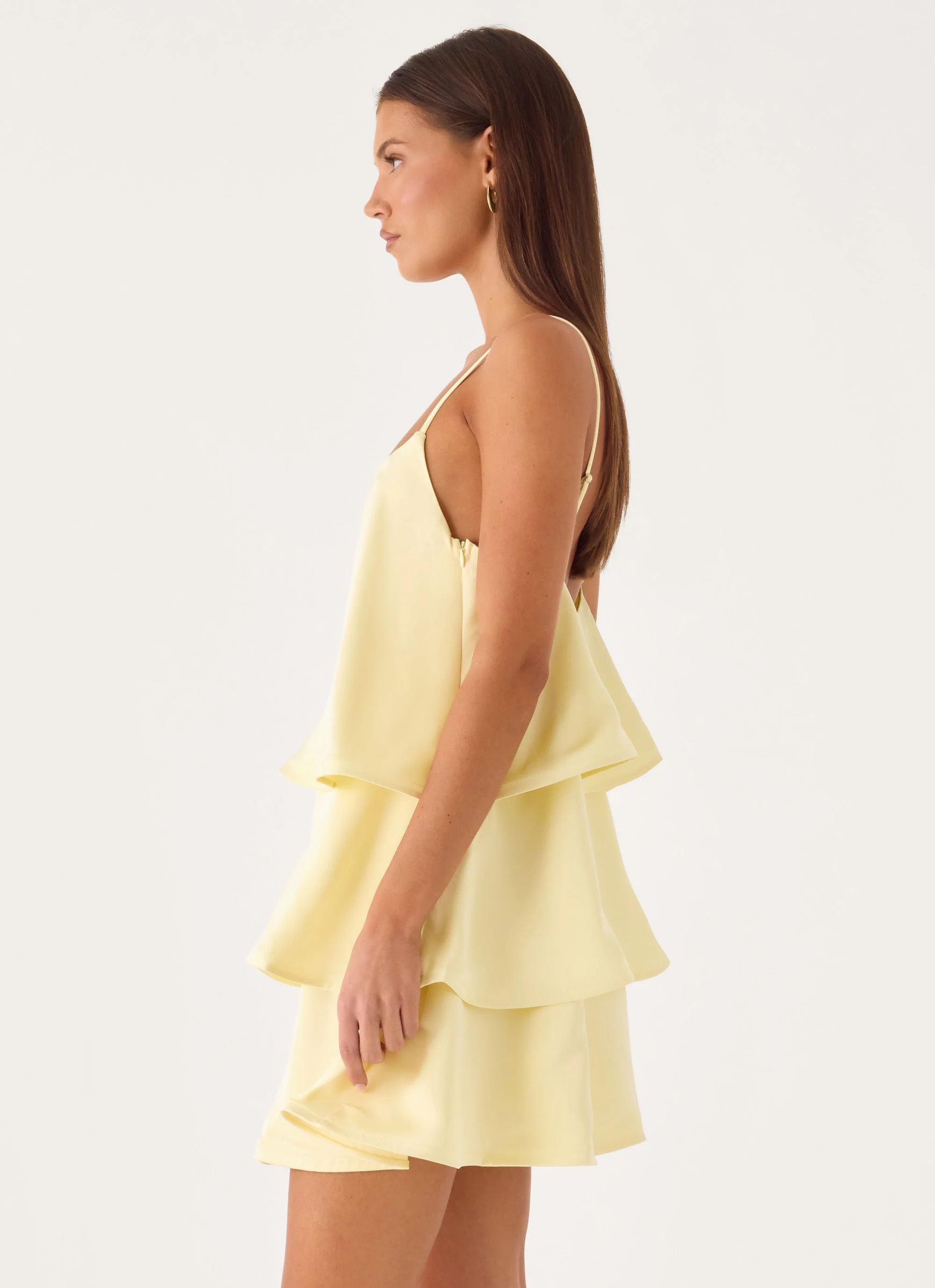 Becka Mini Dress - Yellow - luluinthesky