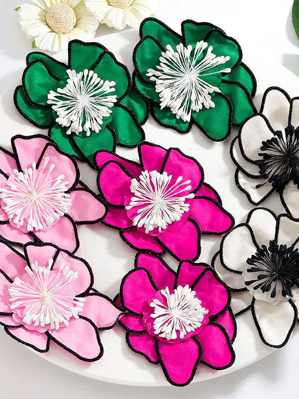 Flower Shape Drop Earrings
