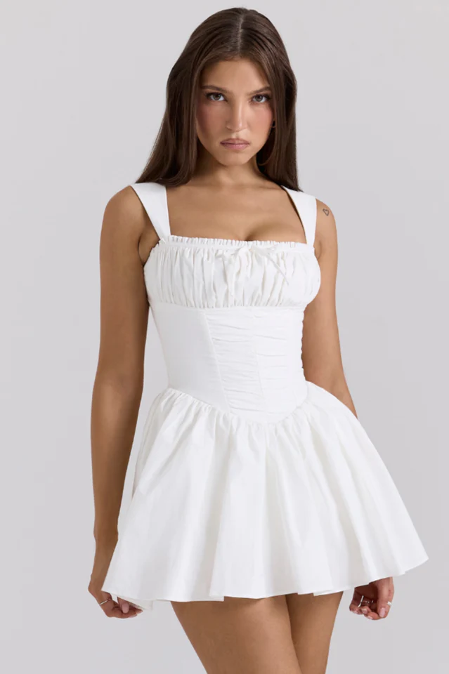 Ophelia Ribbon Print Dress