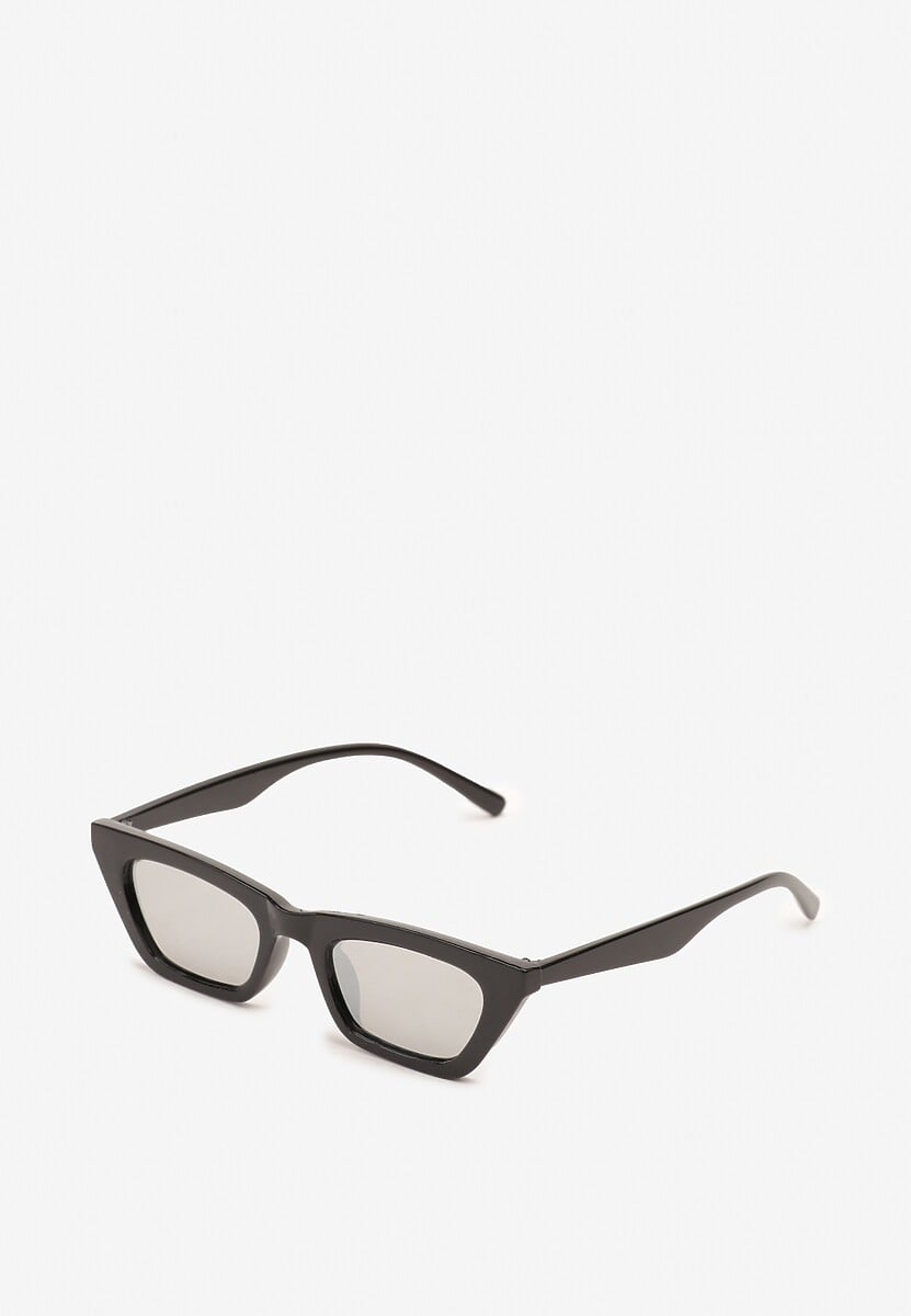 Czarne Okulary Przeciwsłoneczne w Typie Cat Eye z Filtrem UV Gleavelle