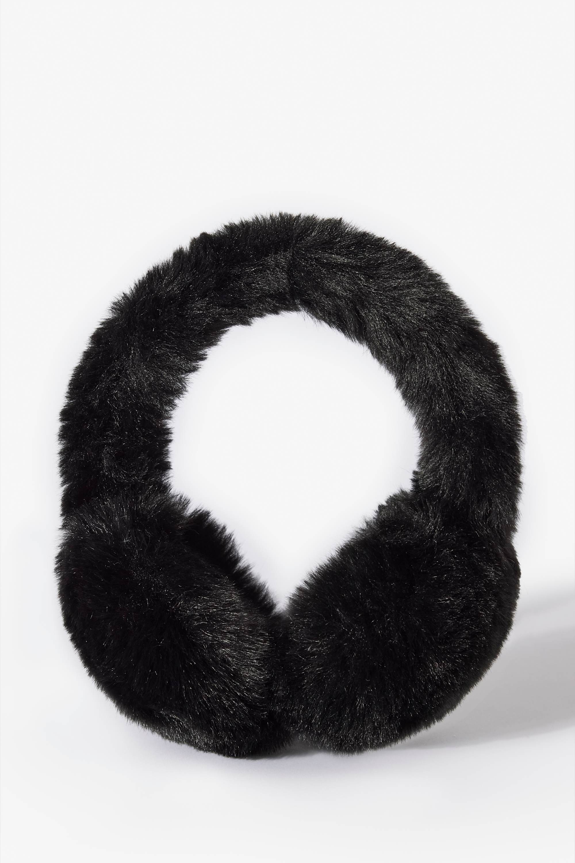 Faux-Fur Earmuffs in Black