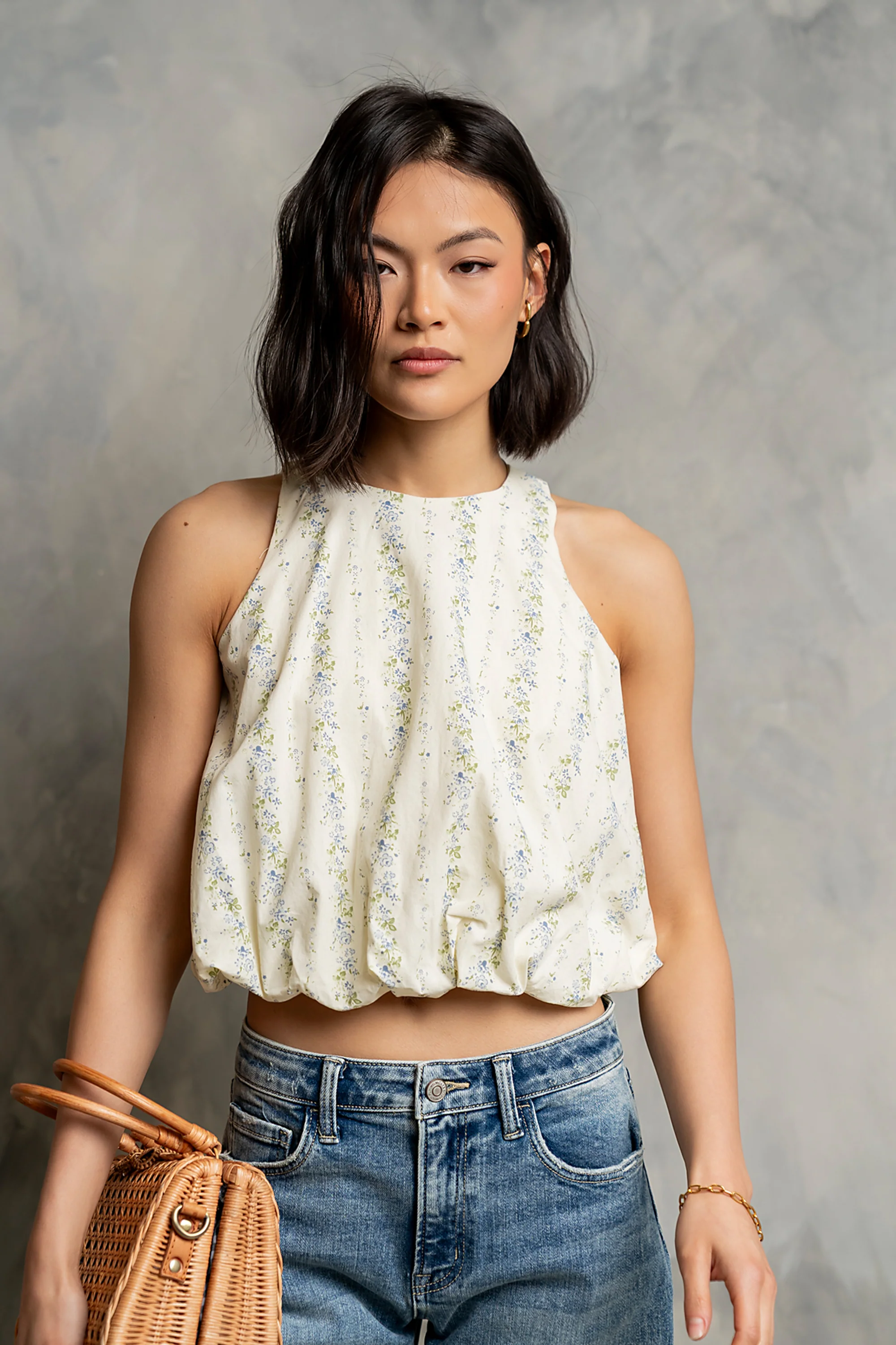 Lara Bubble Tank Top - FINAL SALE