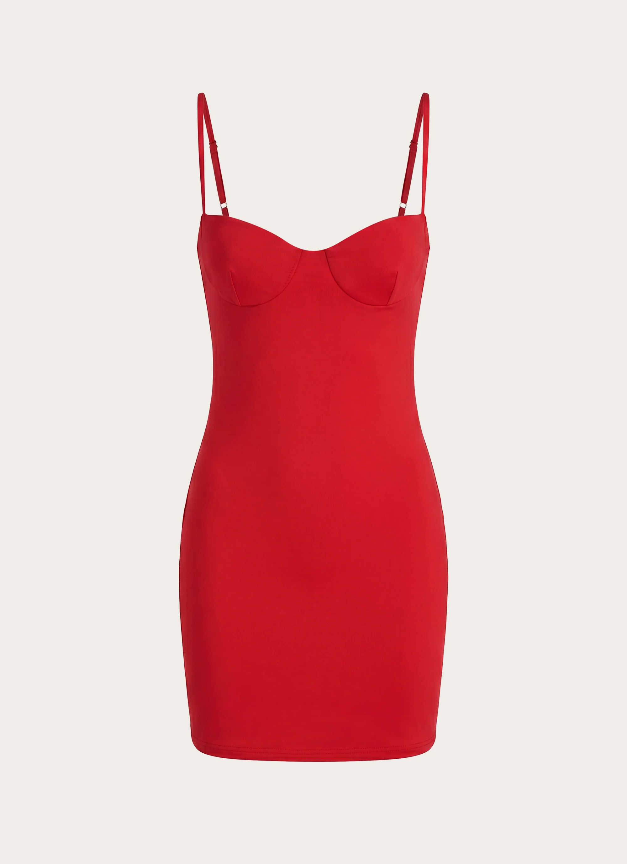 Ame Underwire Mini Dress - Red - luluinthesky