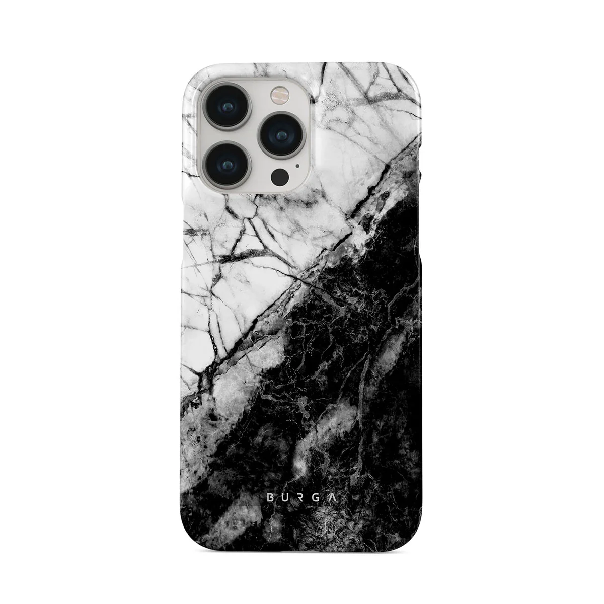 Fatal Contradiction - Black & White Marble iPhone 14 Pro ケース