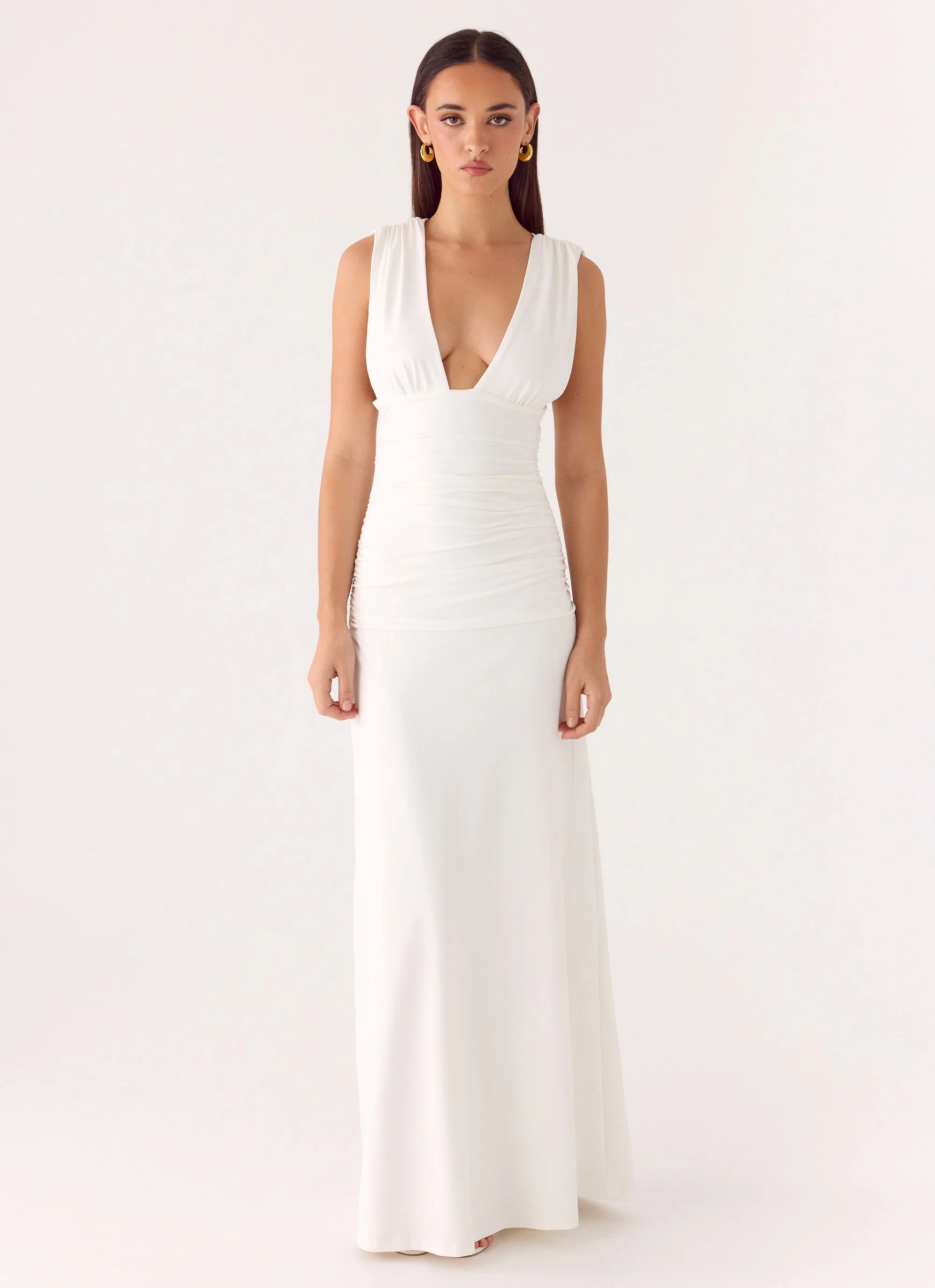 Options Maxi Dress - White - luluinthesky