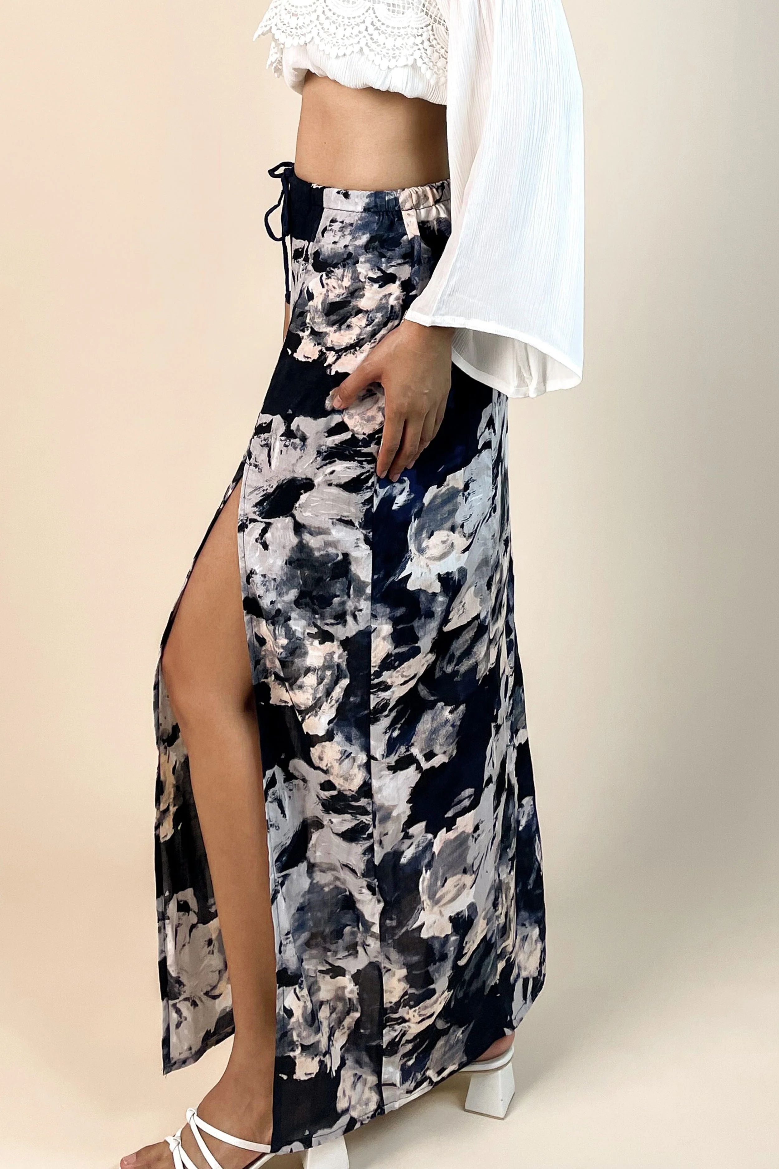 Ladder Maxi Skirt