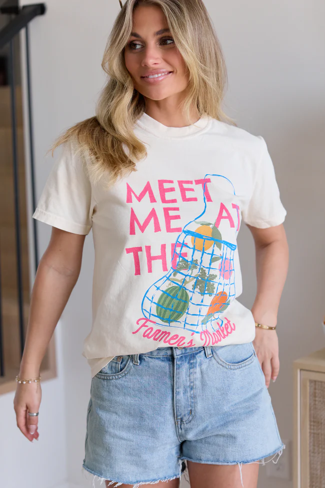 Farmer's Market Ivory Graphic Tee