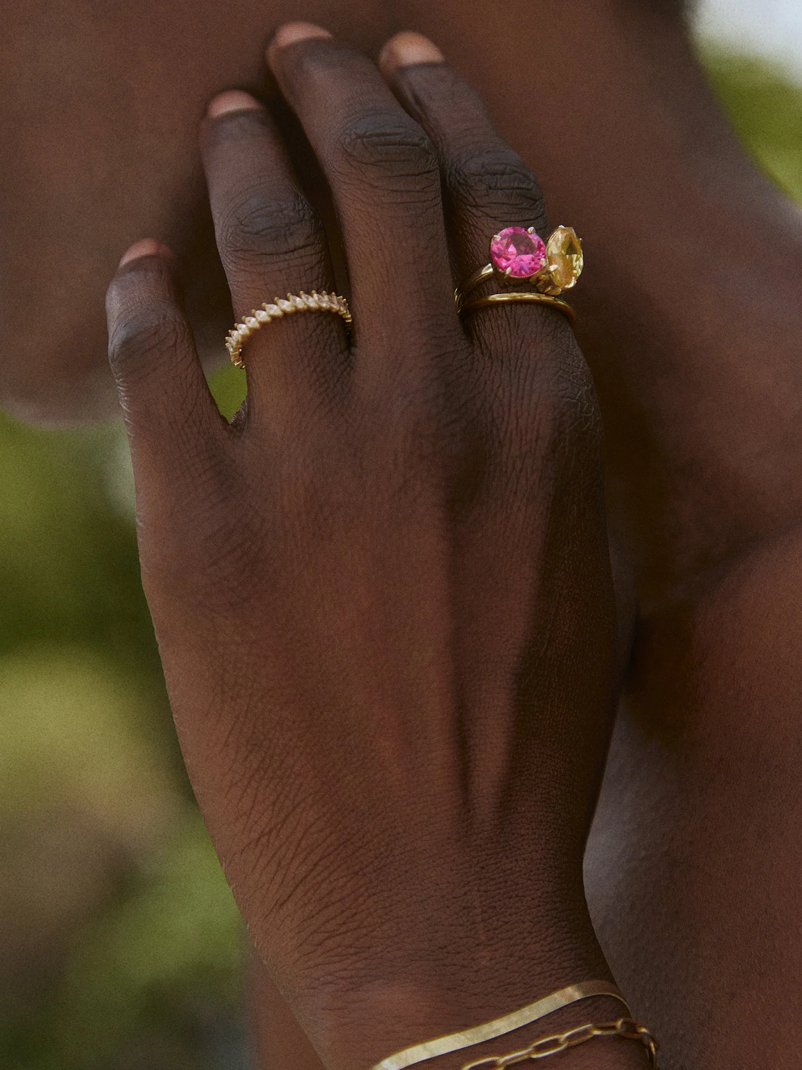 Toi et Moi Custom Birthstone Ring - Gold