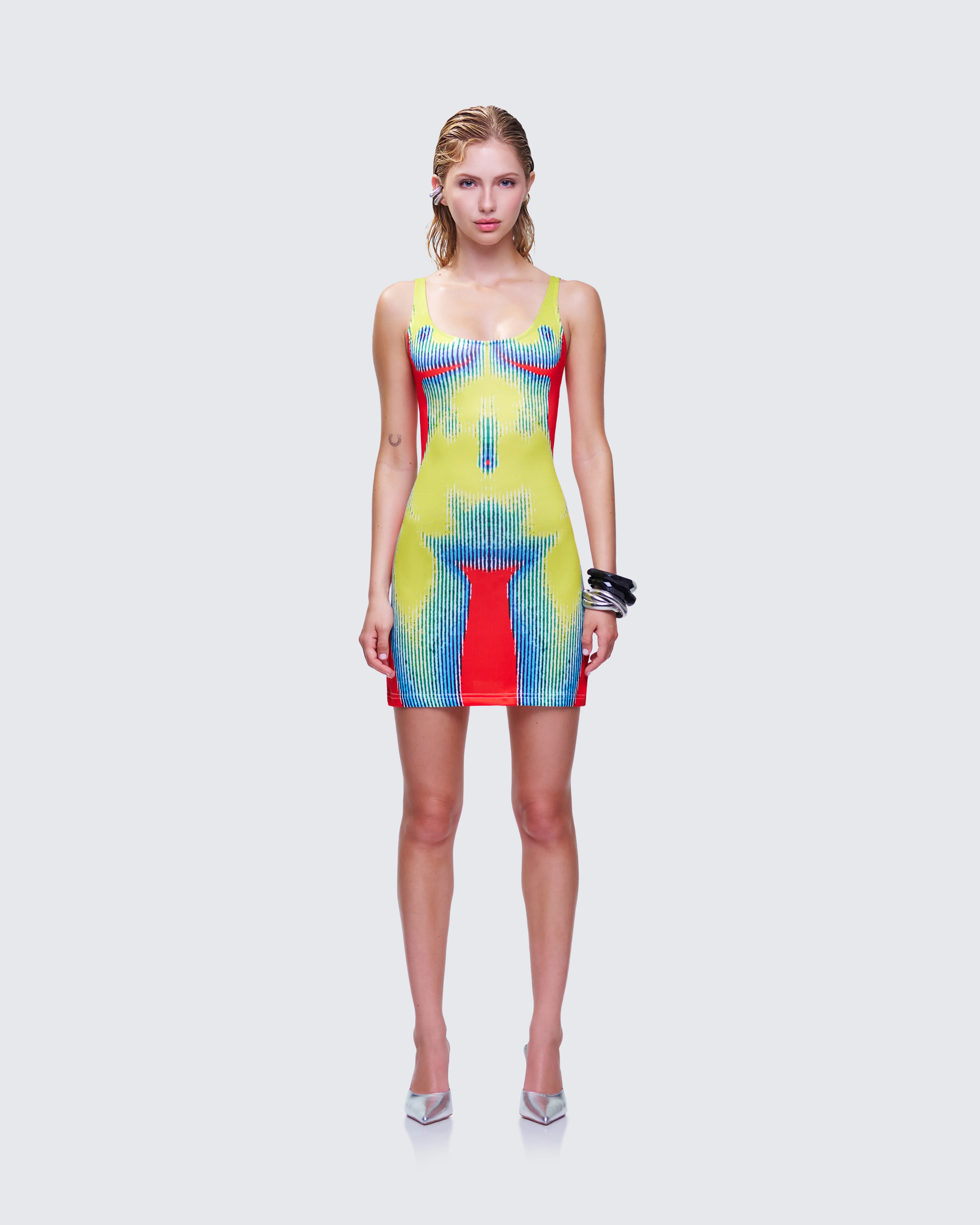 Kaya Body Print Mini Dress