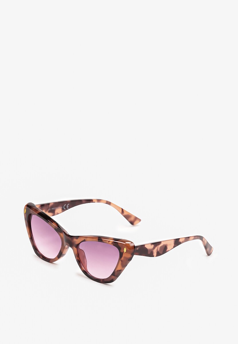 Zielone Okulary Przeciwsłoneczne Cat Eye z Filtrem UV Hernllea