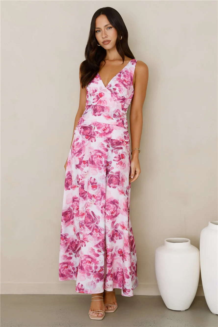 Sunset Radiance Maxi Dress Pink