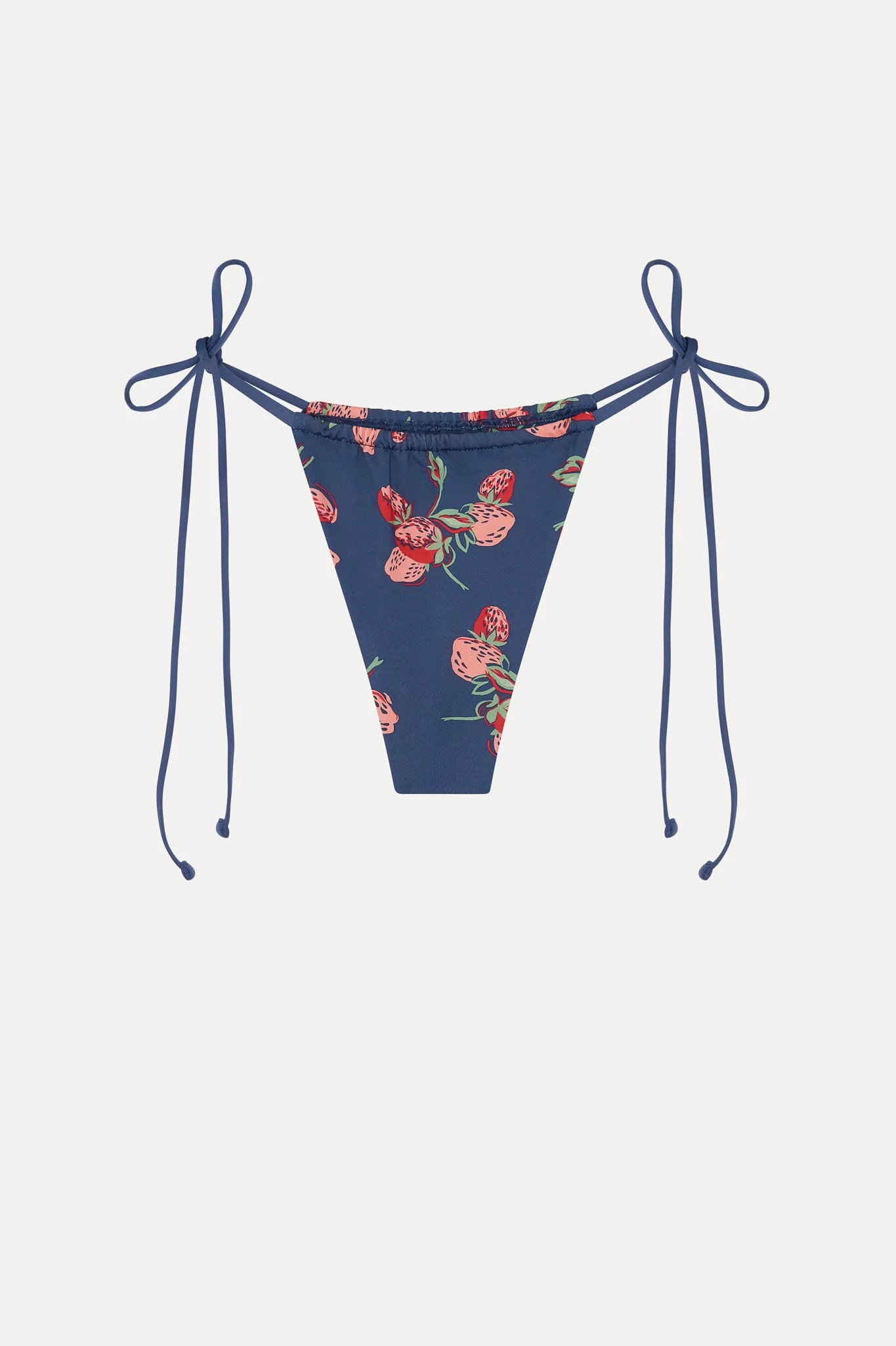Tia Skimpy String Bikini Bottom - Strawberry Patch