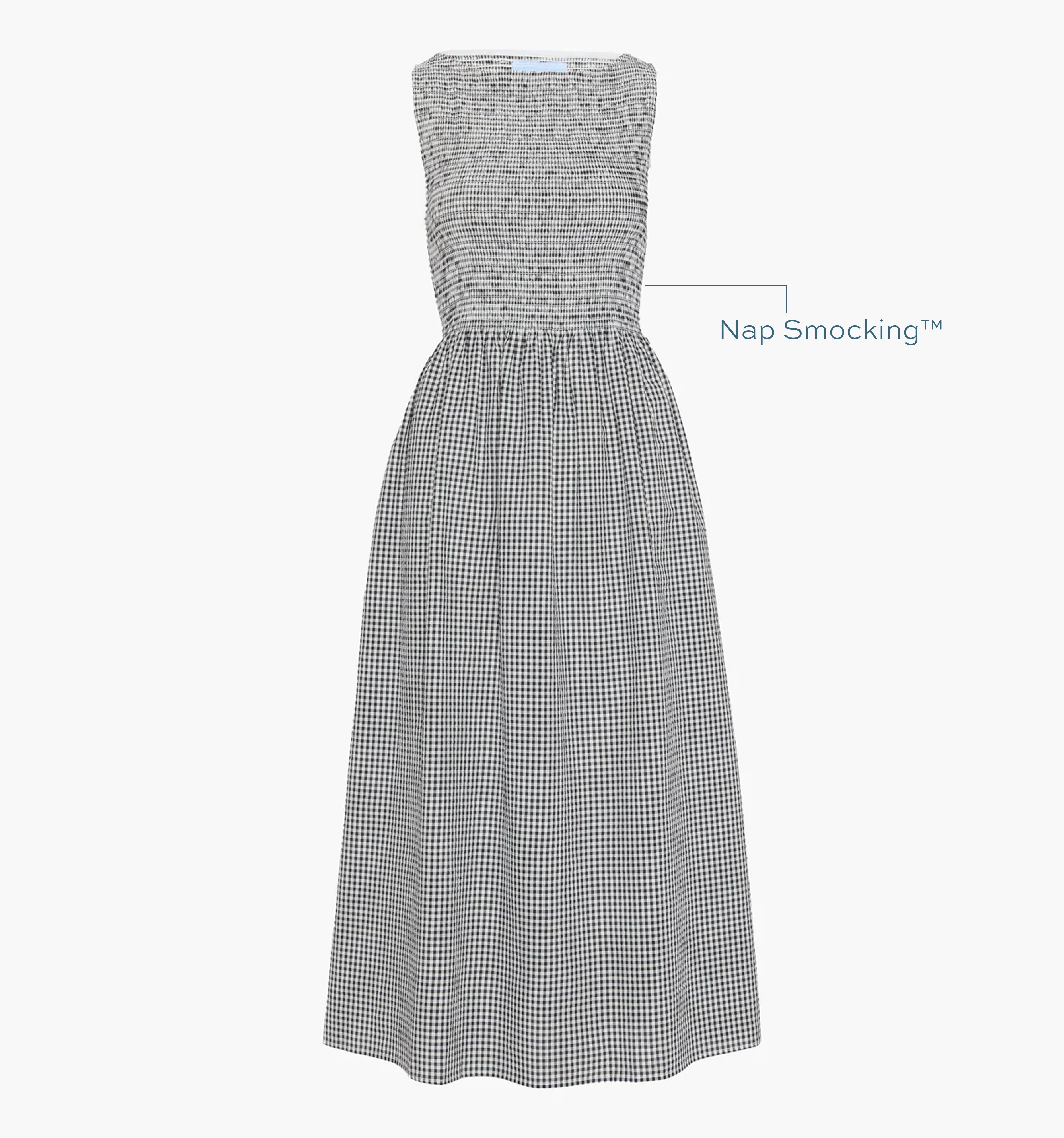 The Cosima Nap Dress - Black/Sand Gingham