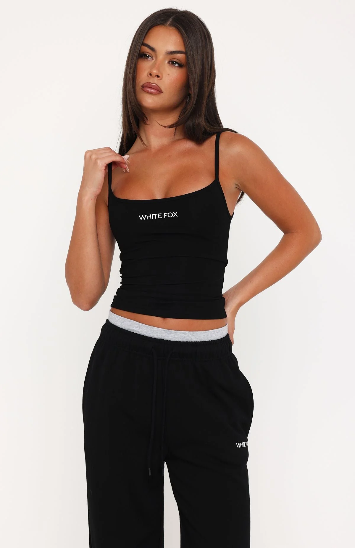 Off The Field Singlet Top Black