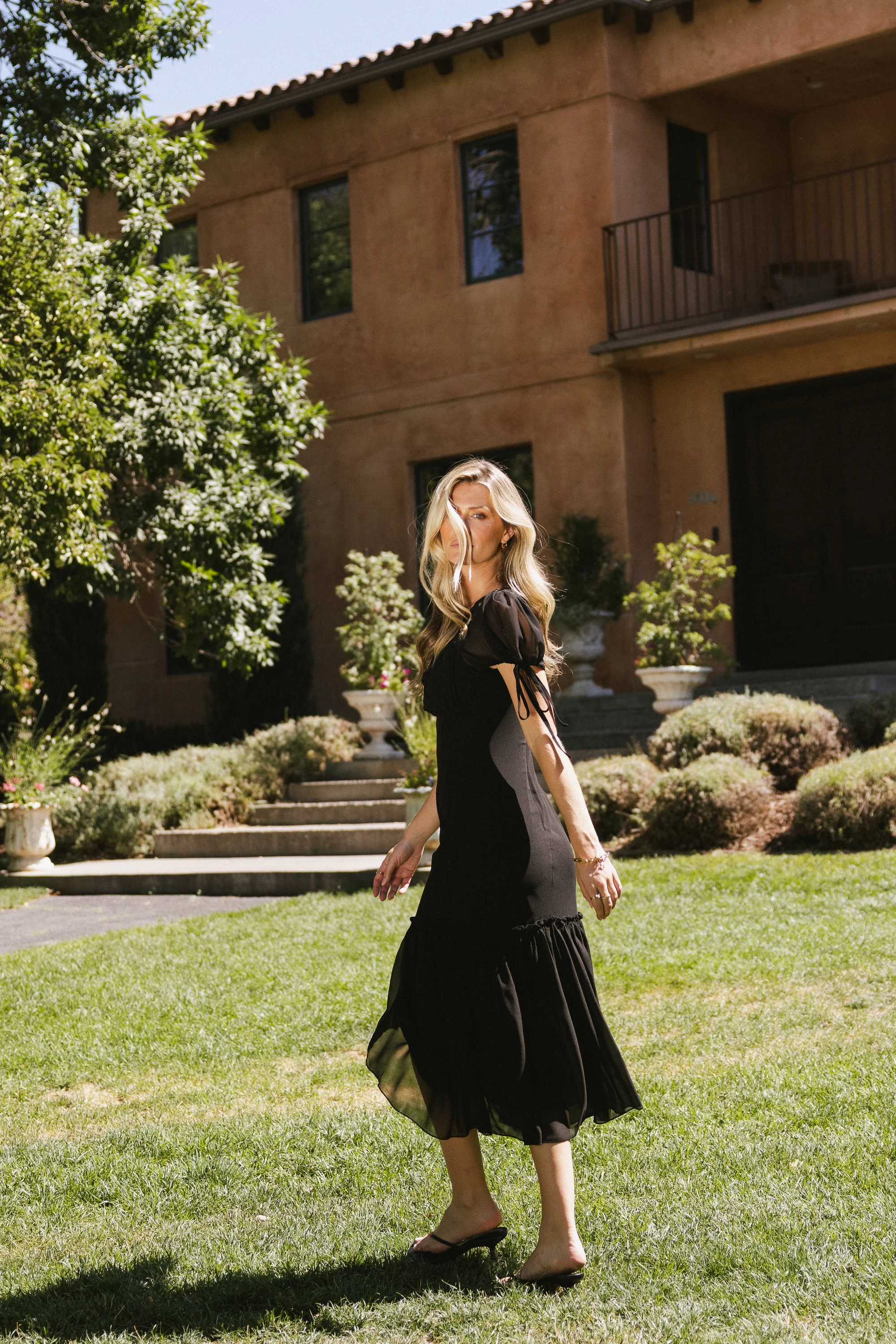 Dallas Sheer Midi Dress