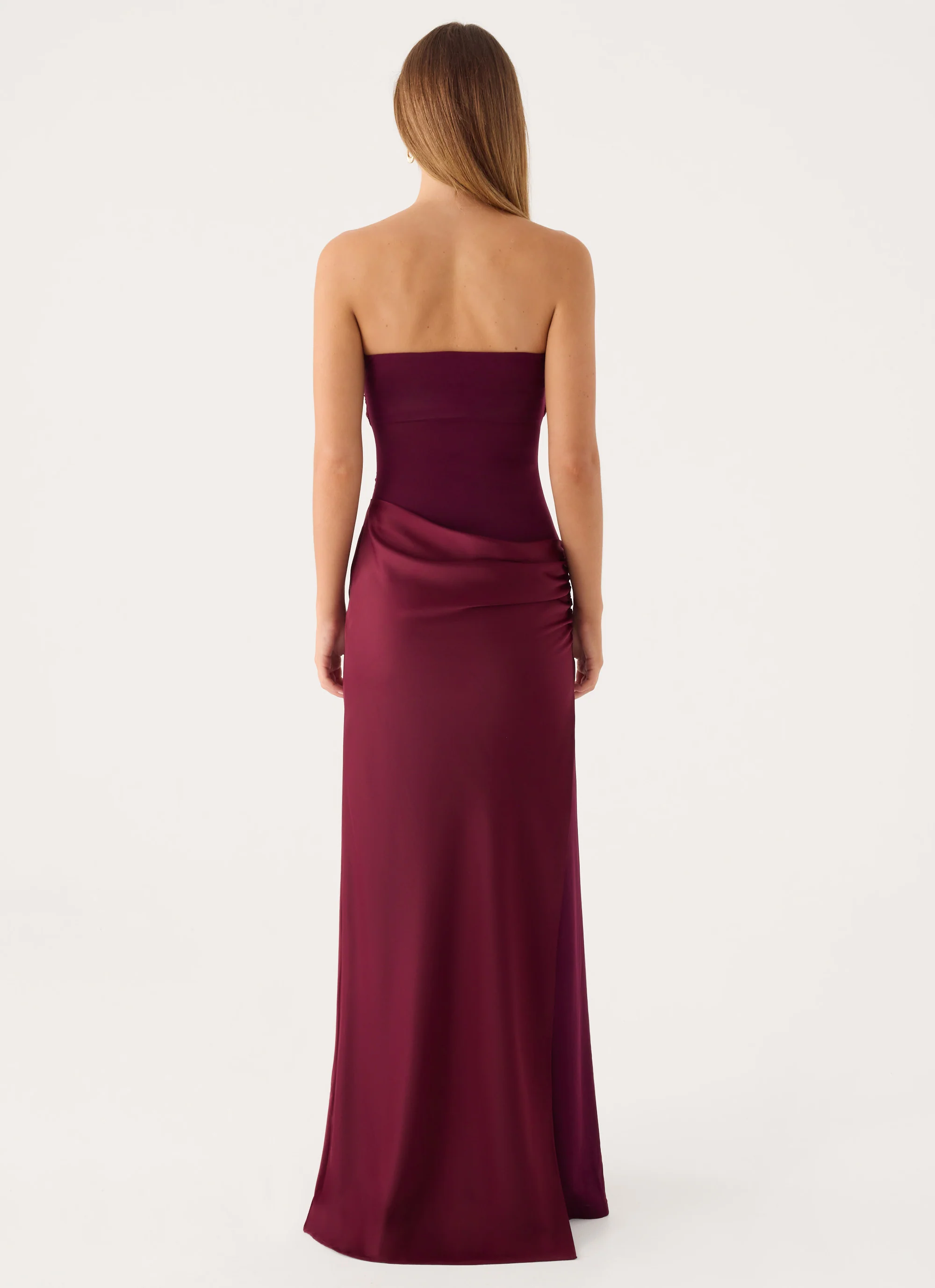 Charmaine Maxi Dress - Deep Maroon - luluinthesky