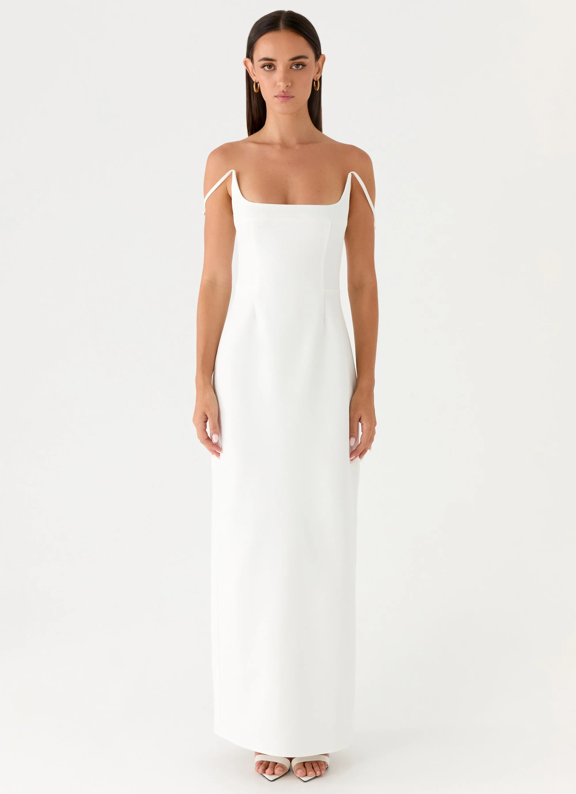 Aralyn Maxi Dress - White - luluinthesky